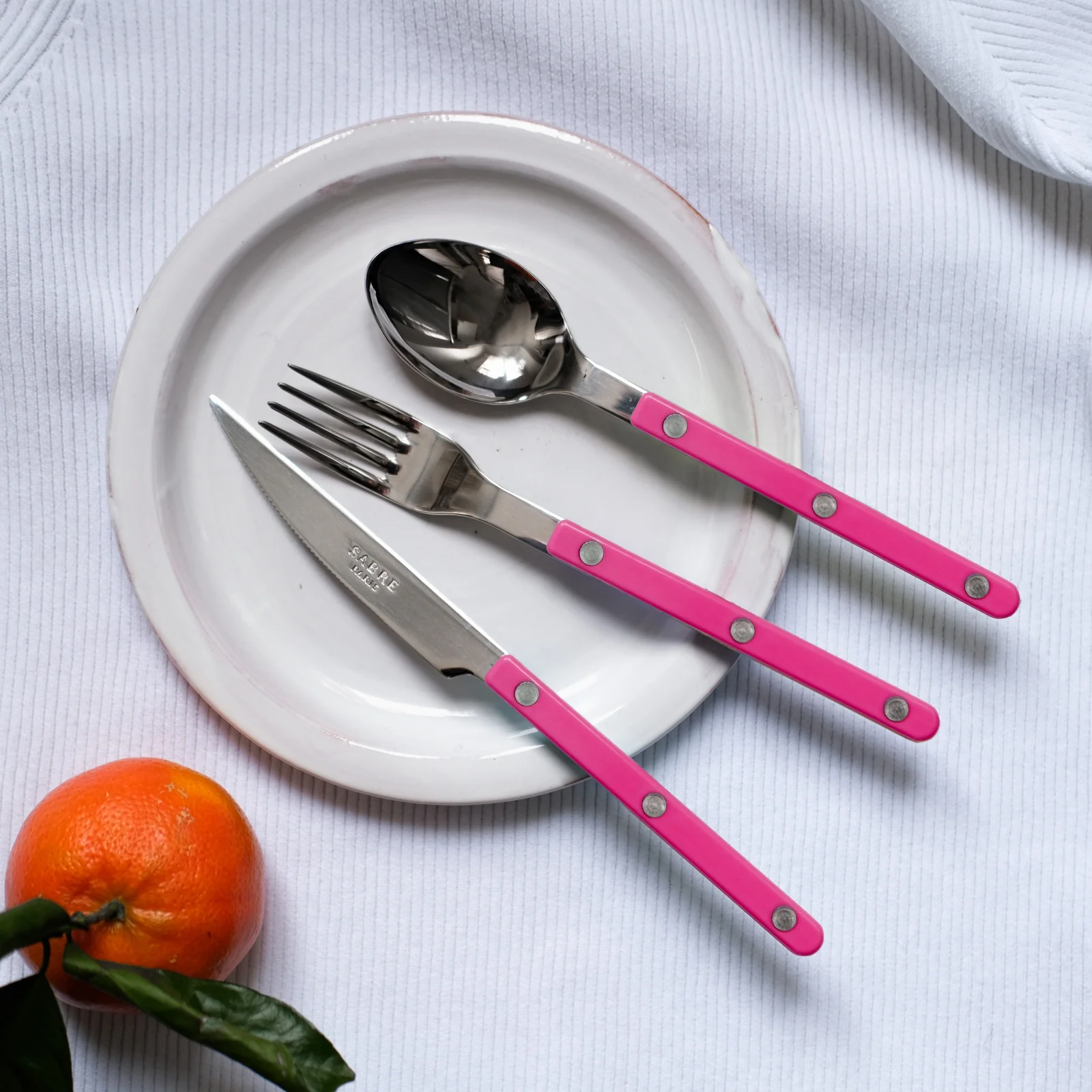 Bistrot Solid, Raspberry - Dessert spoon - Image 2