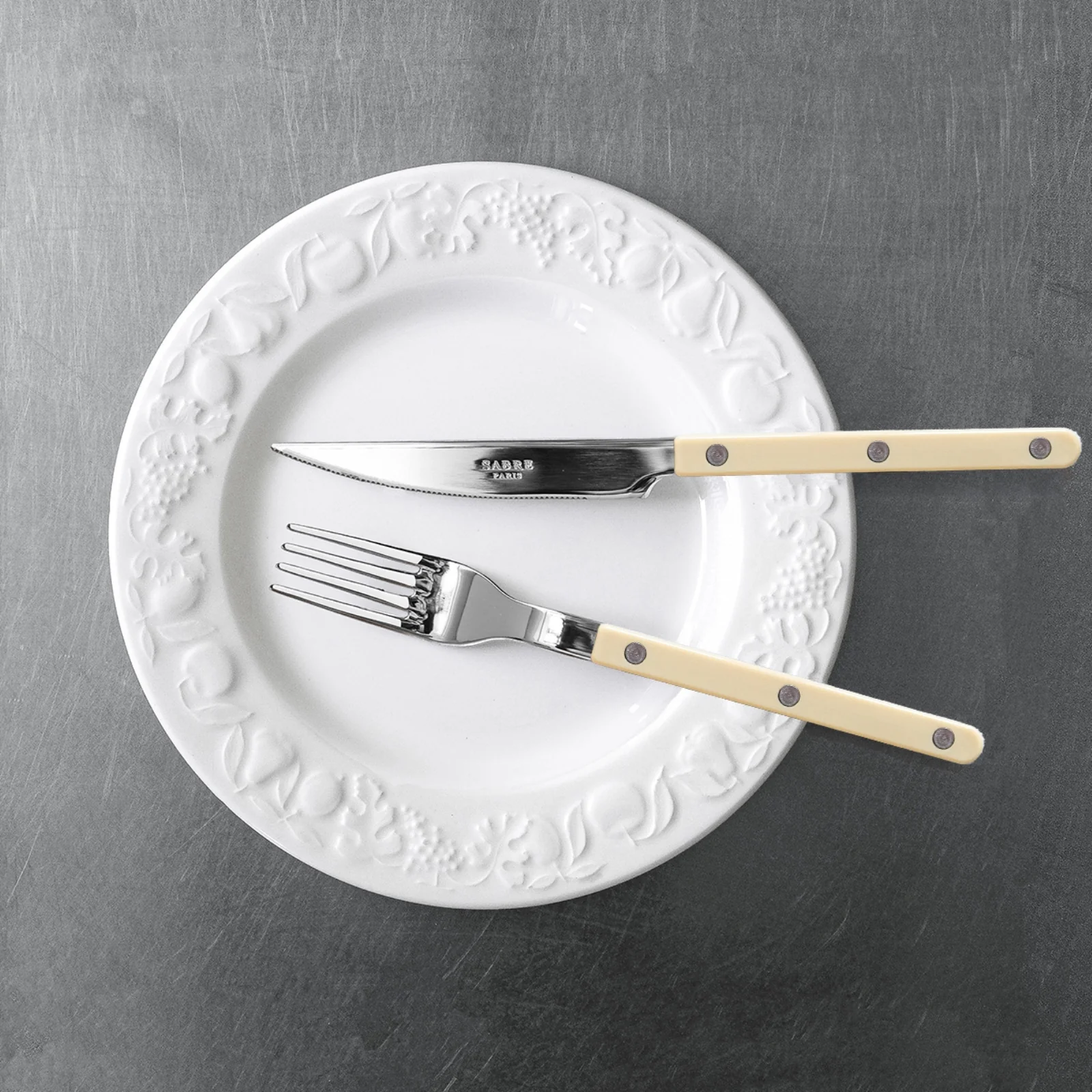Bistrot Solid, Ivory - 5 pieces cutlery set - Image 5