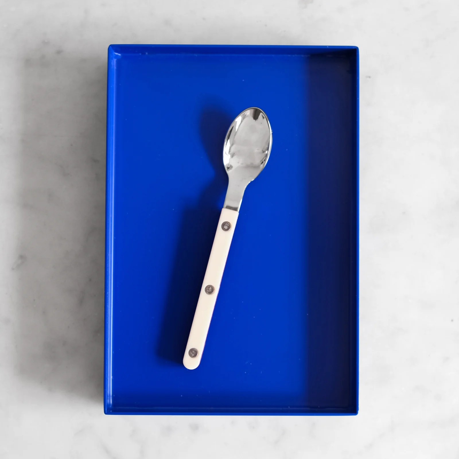 Bistrot Solid, Ivory - Box of 6 espresso spoons - Image 2