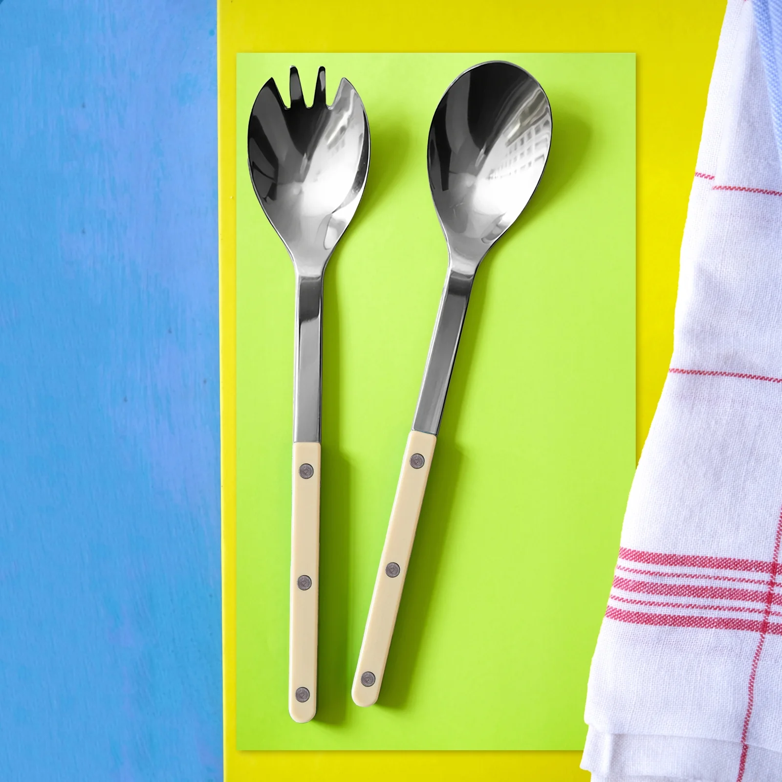 Bistrot Solid, Ivory - Salad cutlery set - Image 2