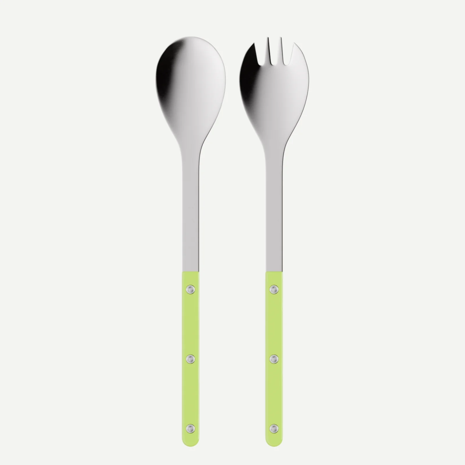 Bistrot Solid, Lime - Salad cutlery set