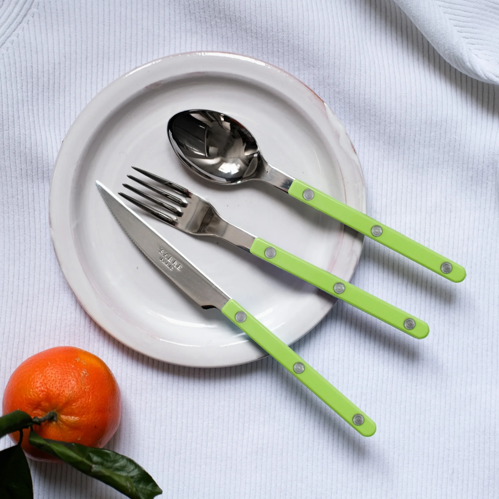 Bistrot Solid, Lime - Salad fork - Image 2