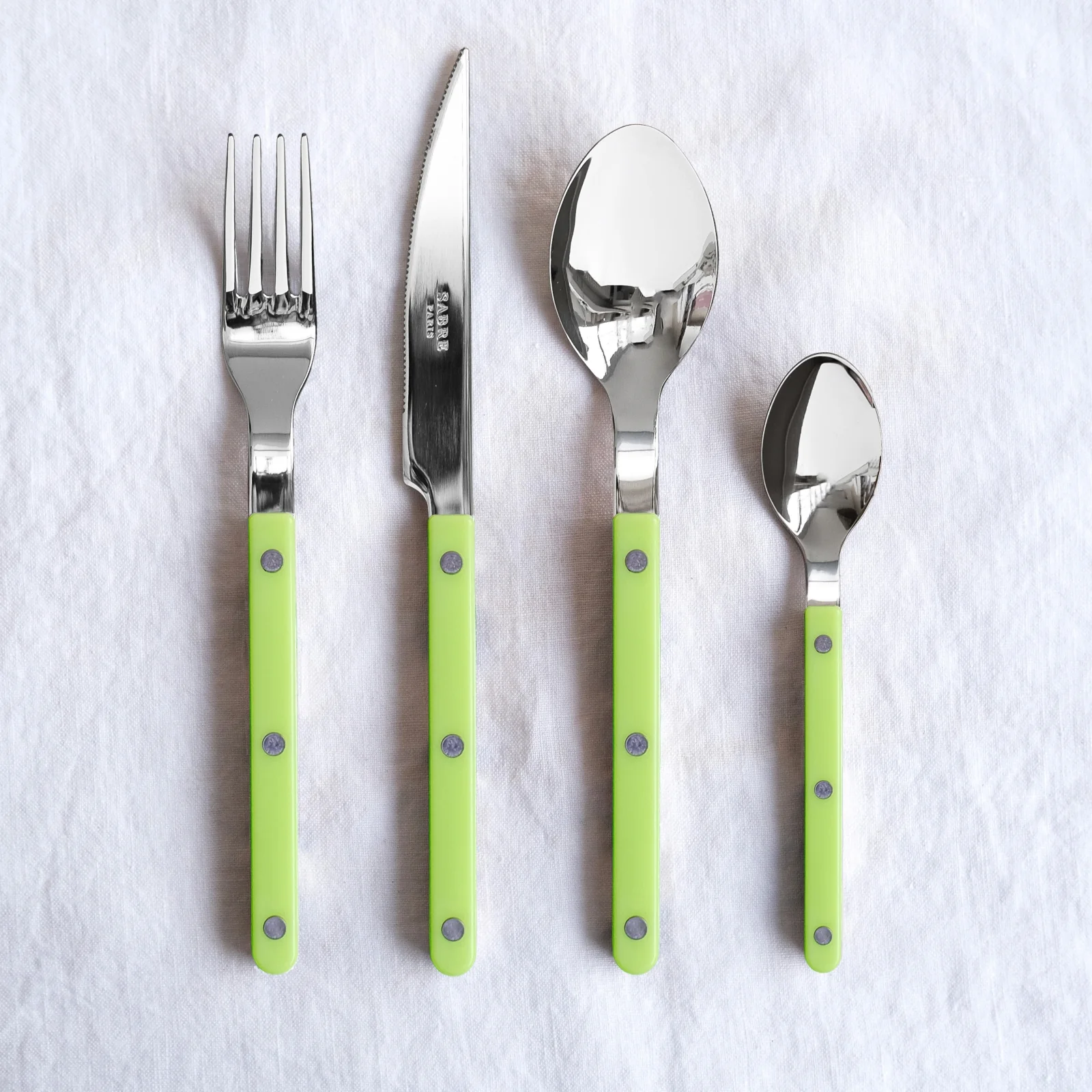 Bistrot Solid, Lime - 48 pieces cutlery set - Image 5