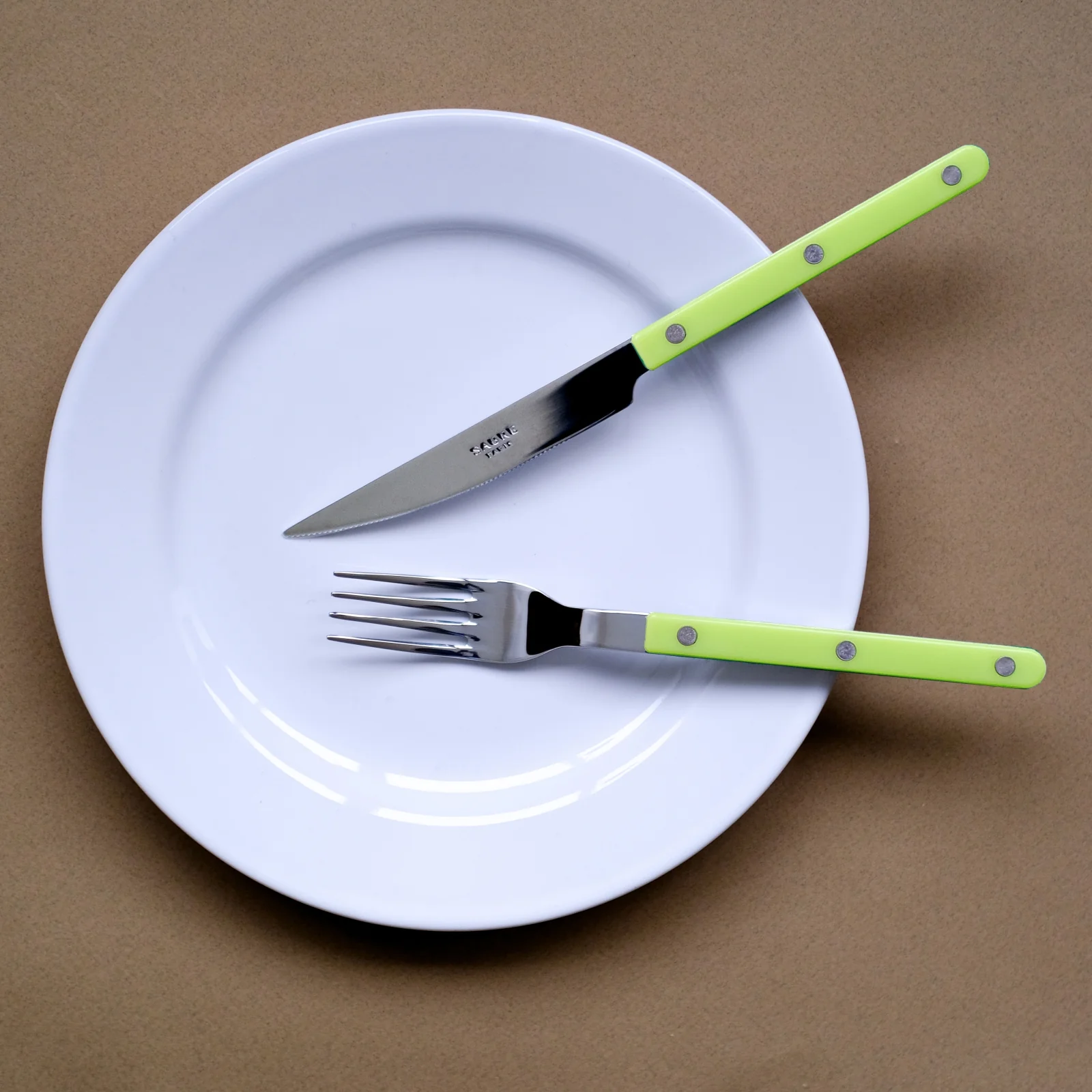 Bistrot Solid, Lime - 5 pieces cutlery set - Image 2