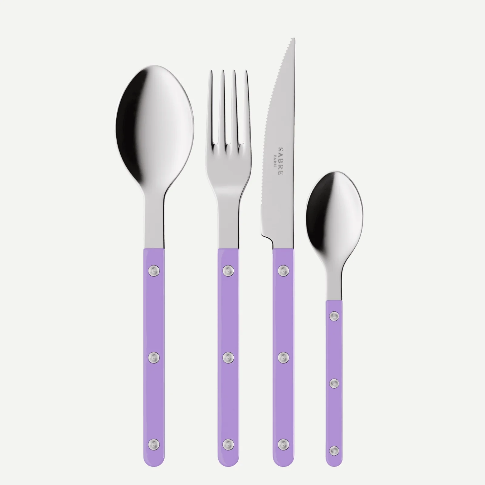 Bistrot Solid, Purple - 48 pieces cutlery set