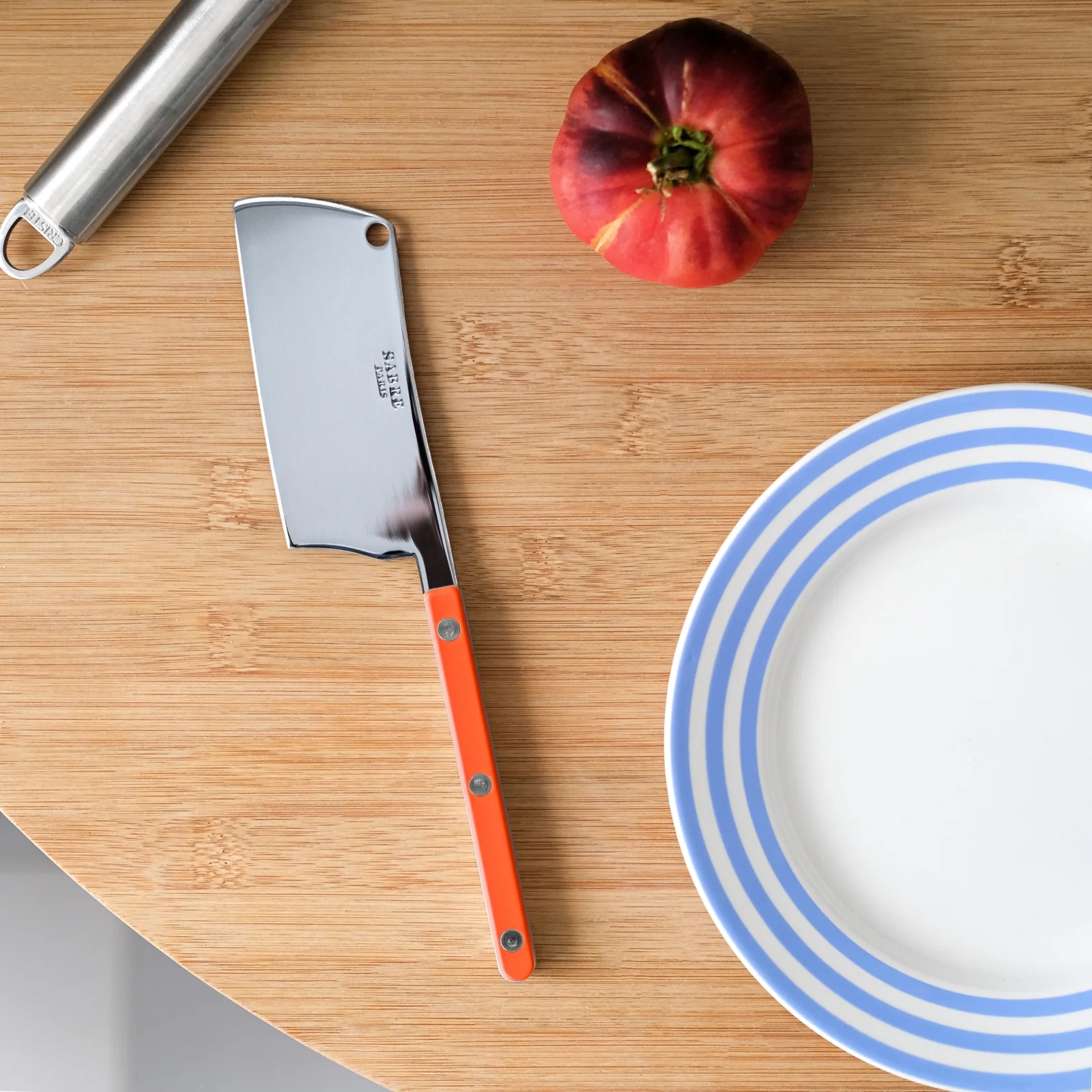 Bistrot Solid, Orange - Box of 2 cheese knives - Image 3