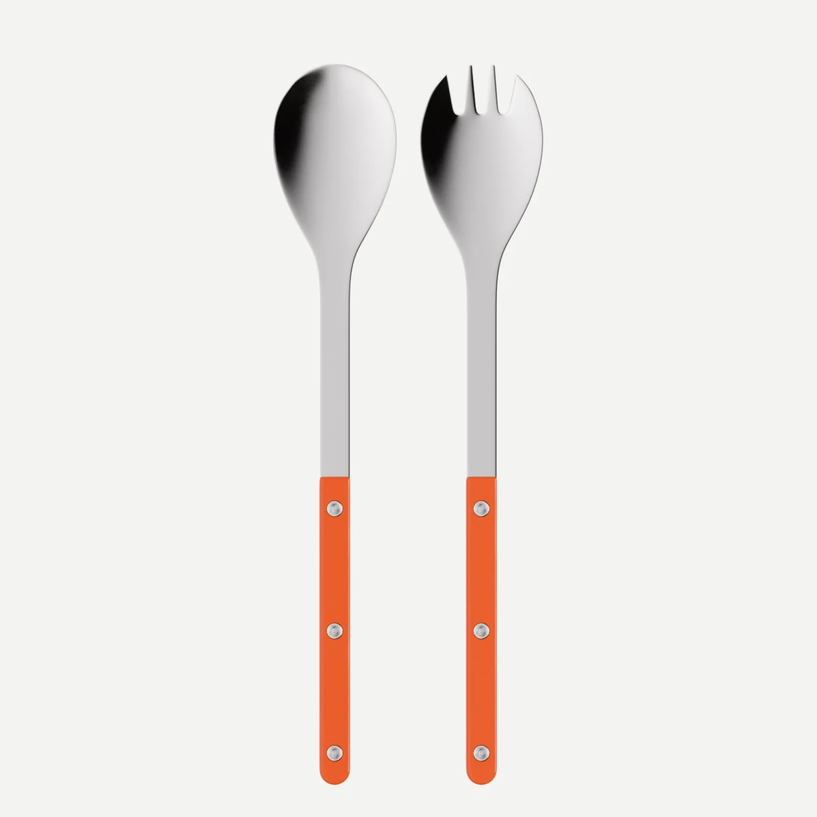 Bistrot Solid, Orange - Salad cutlery set