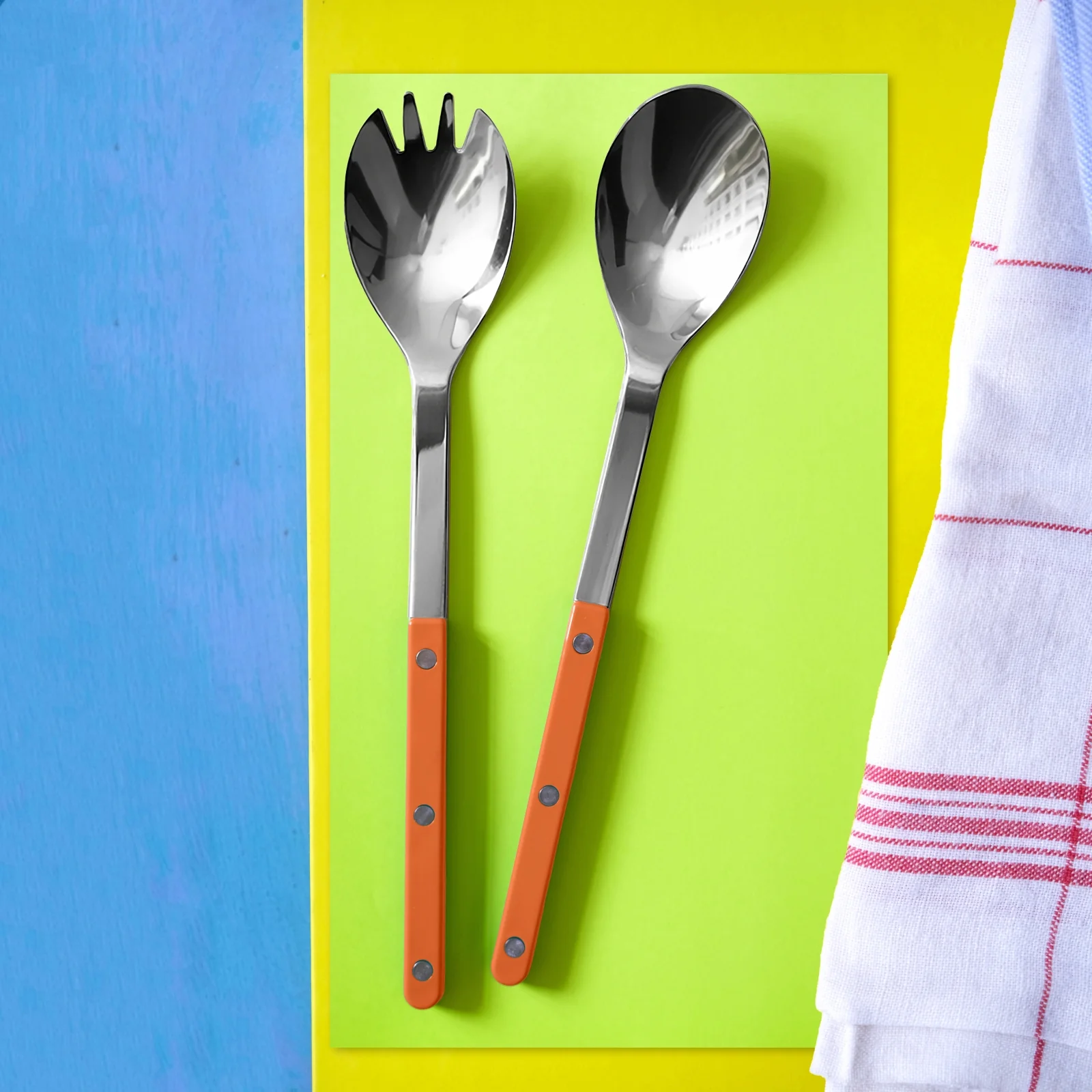 Bistrot Solid, Orange - Salad cutlery set - Image 2