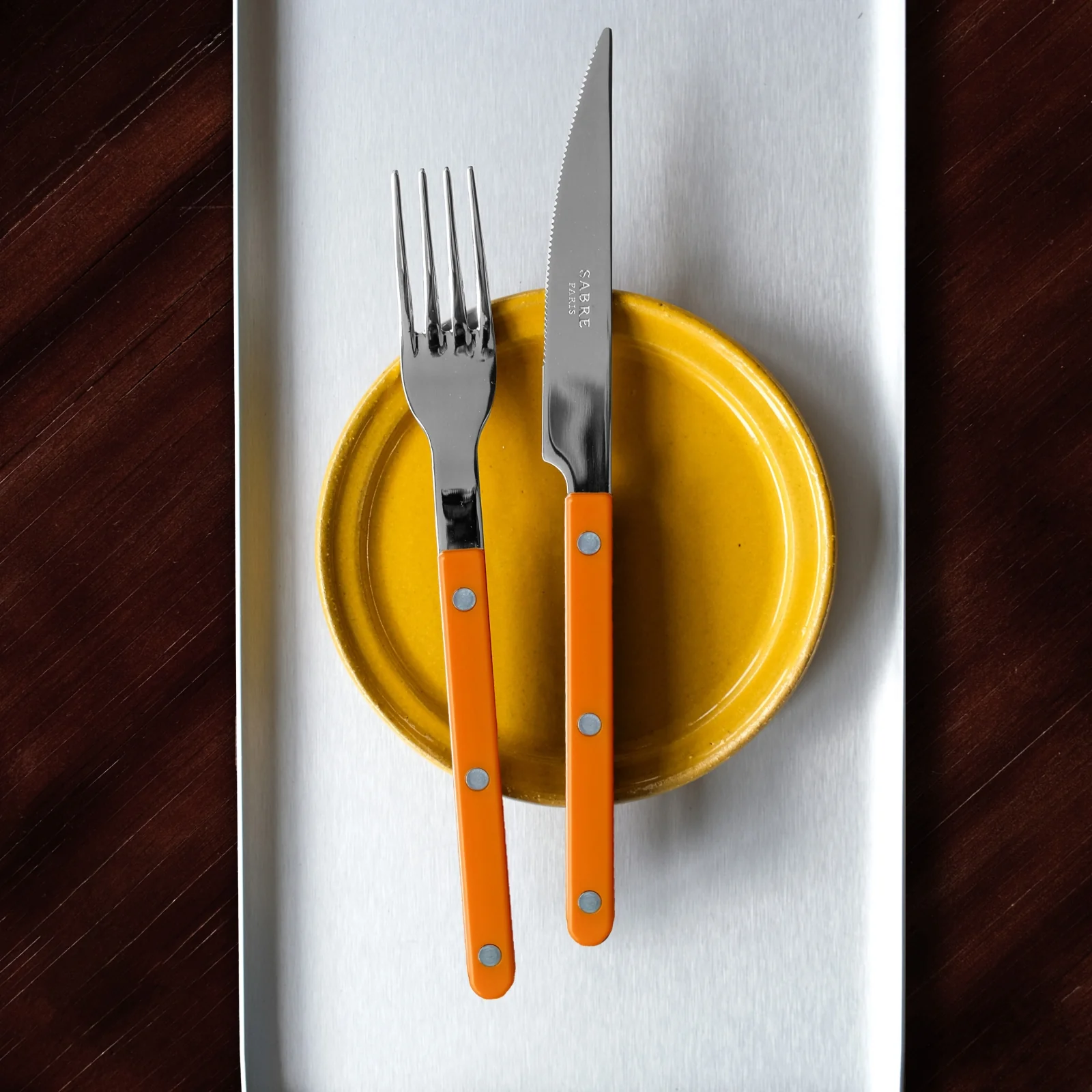 Bistrot Solid, Orange - 48 pieces cutlery set - Image 3