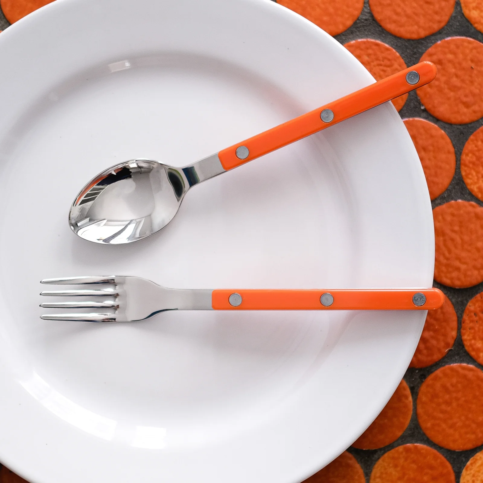 Bistrot Solid, Orange - 48 pieces cutlery set - Image 5