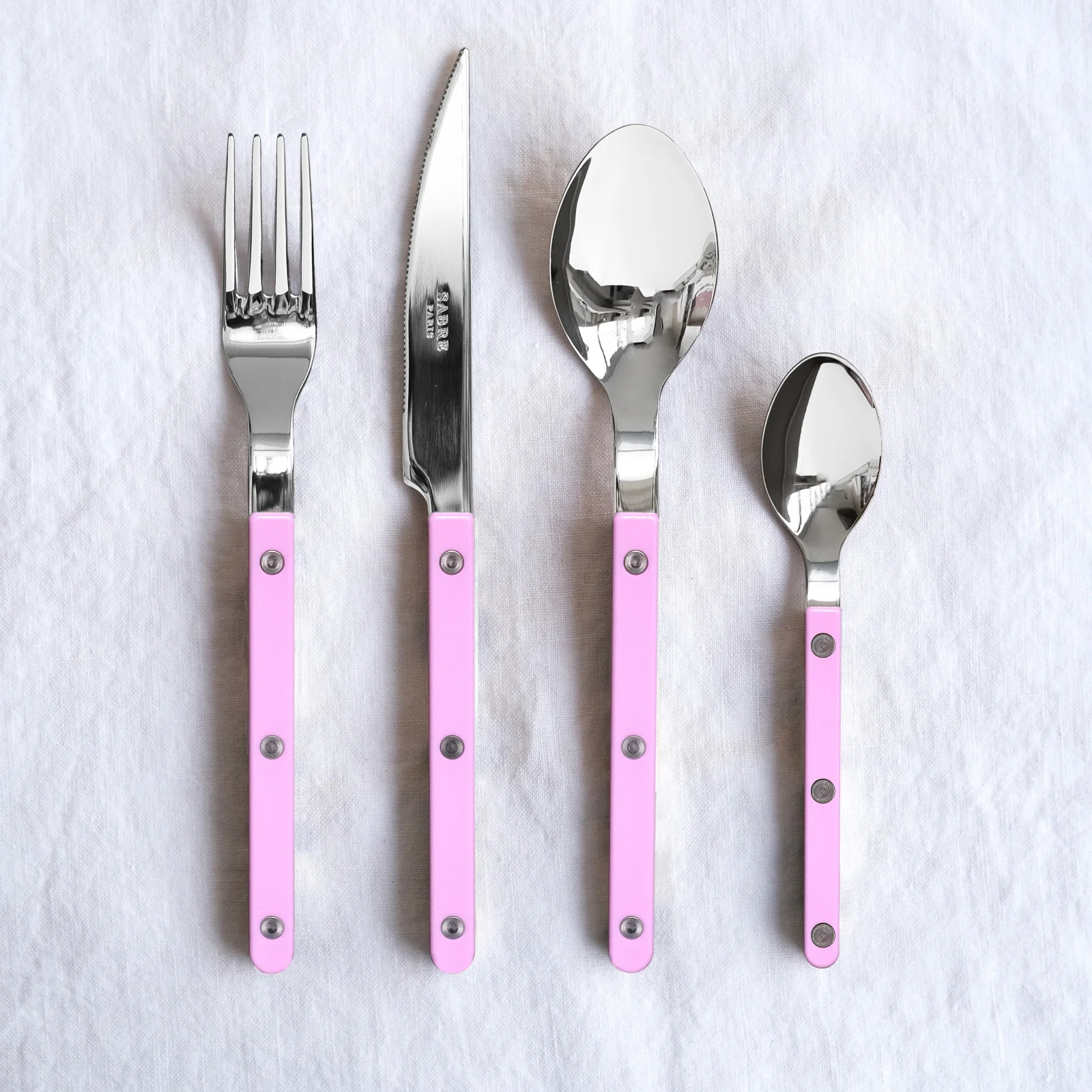 Bistrot Solid, Pink - 24 pieces cutlery set - Image 3