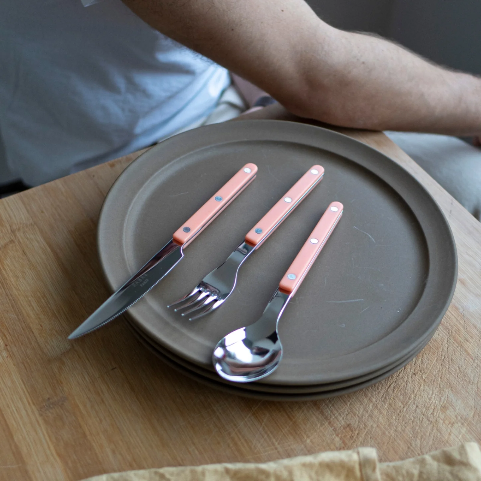 Bistrot Solid, Nude Pink - 5 pieces cutlery set - Image 5