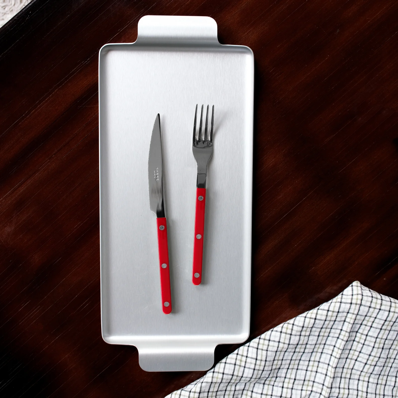 Bistrot Solid, Red - 24 pieces cutlery set - Image 3