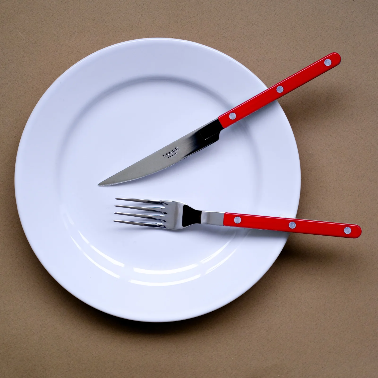 Bistrot Solid, Red - Dinner knife - Image 2