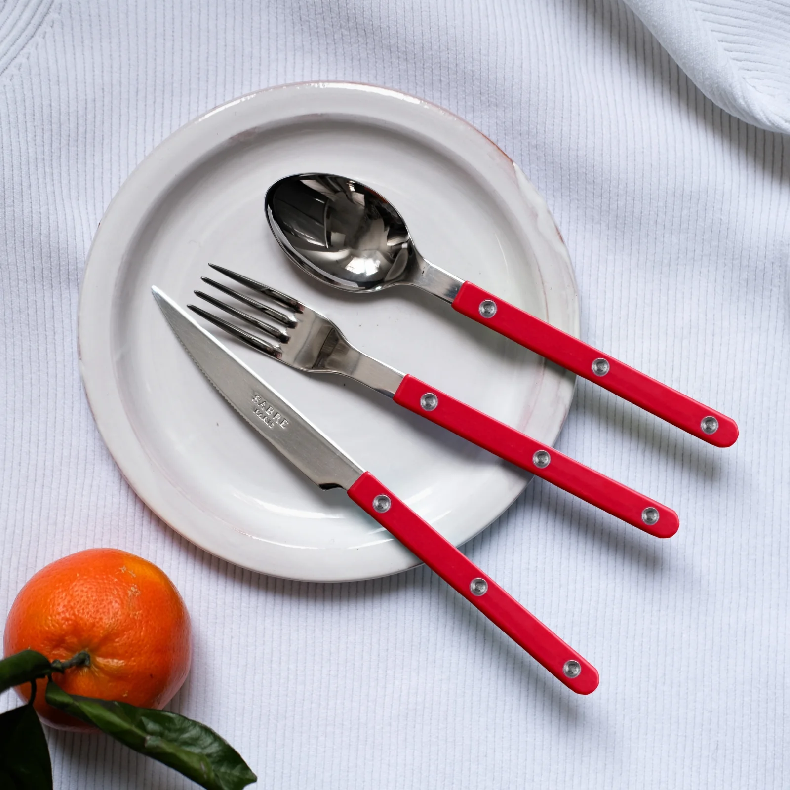 Bistrot Solid, Red - Salad fork - Image 2
