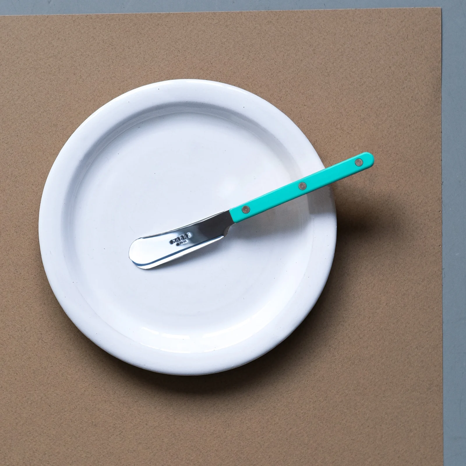 Bistrot Solid, Turquoise - Butter spreader - Image 2