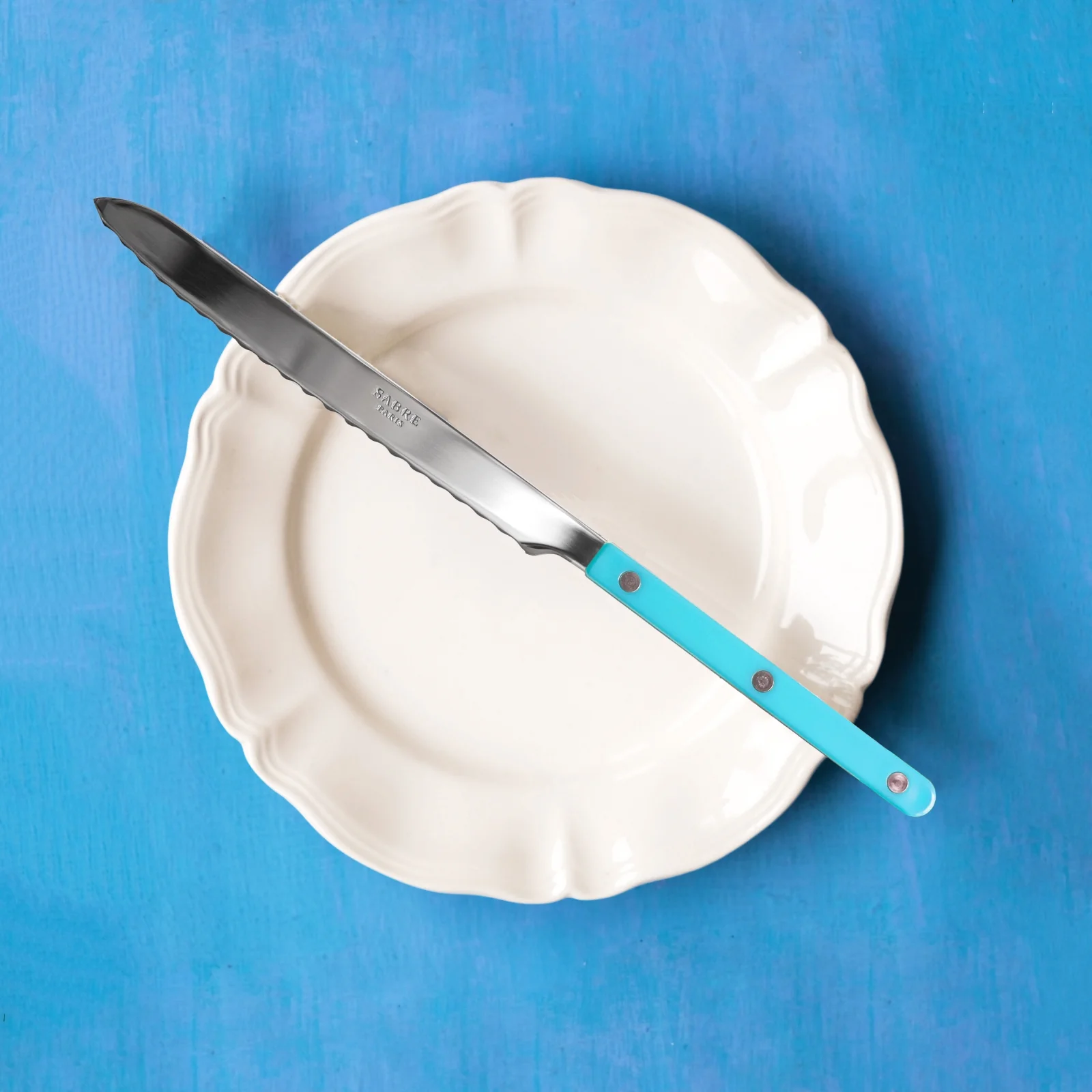 Bistrot Solid, Turquoise - Bread knife - Image 2