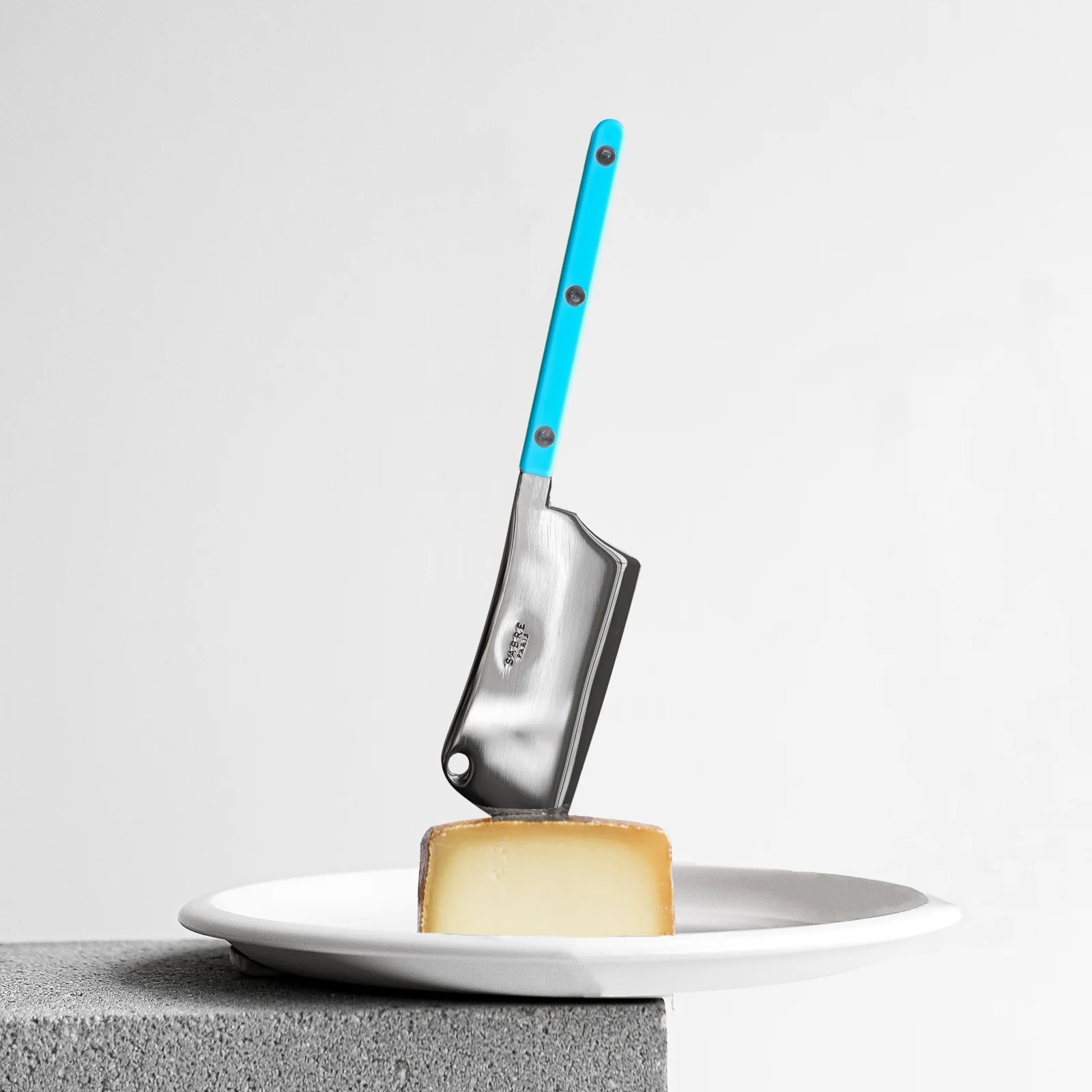 Bistrot Solid, Turquoise - Cheese cleaver - Image 2