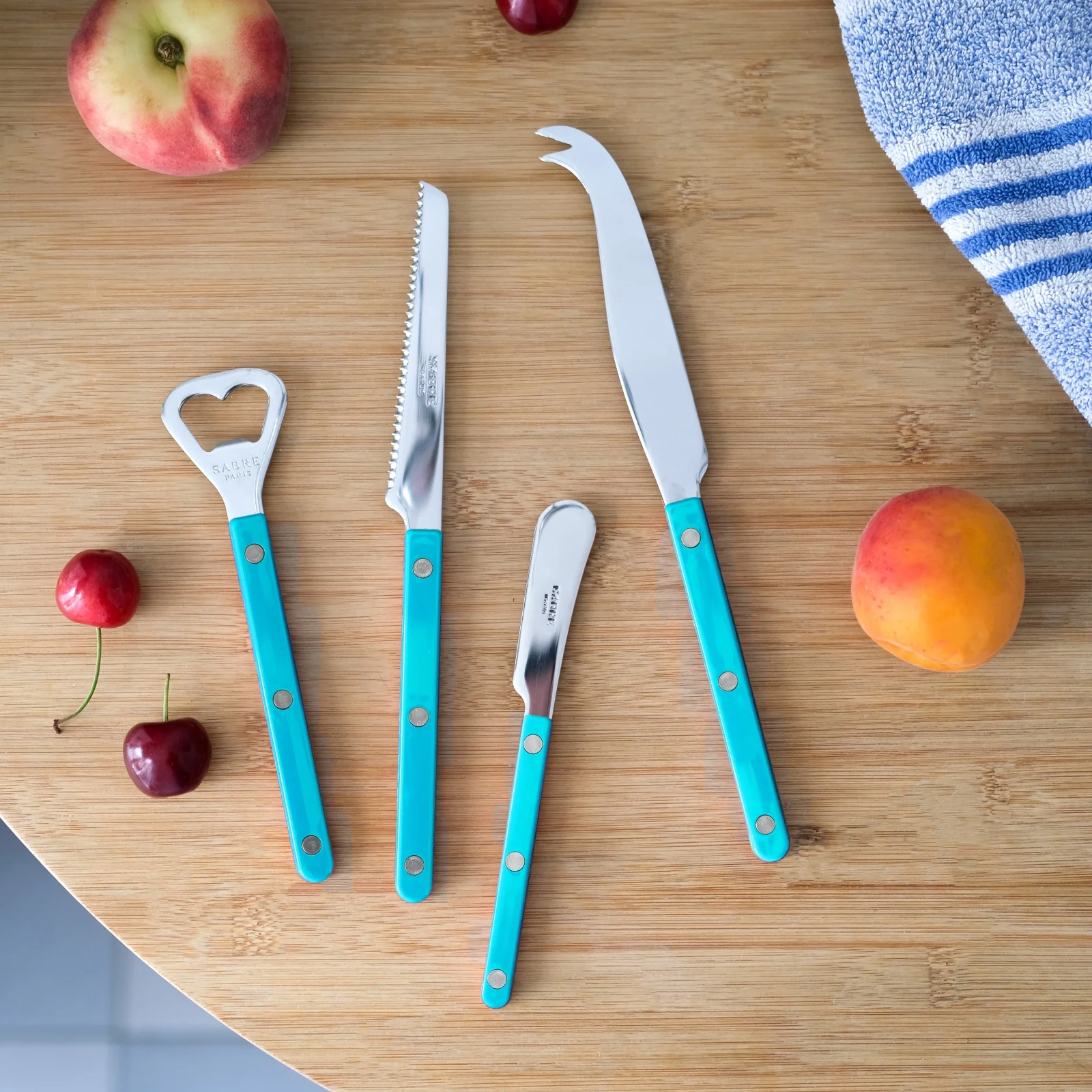 Bistrot Solid, Turquoise - Bistrot aperitif set - Image 2