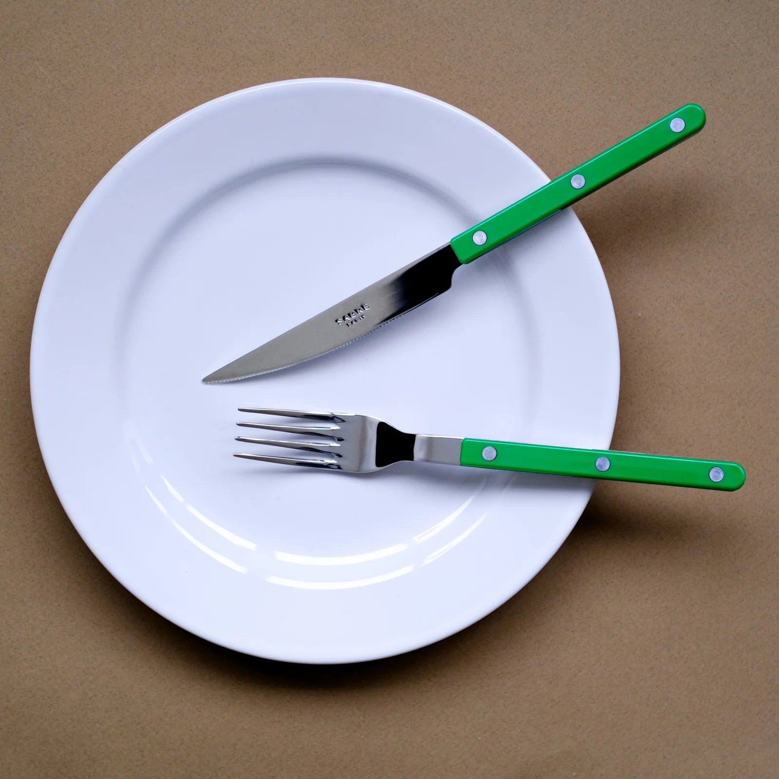 Bistrot Solid, Garden green - 4 pieces cutlery set - Image 2