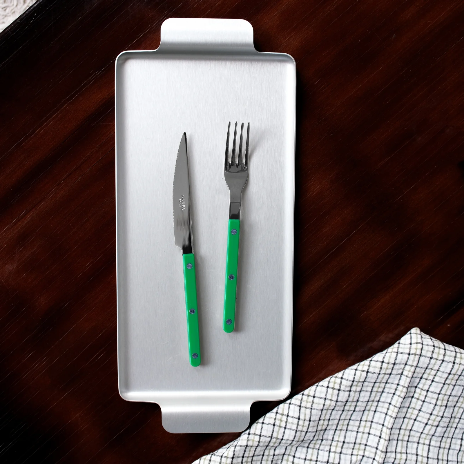 Bistrot Solid, Garden green - 4 pieces cutlery set - Image 3
