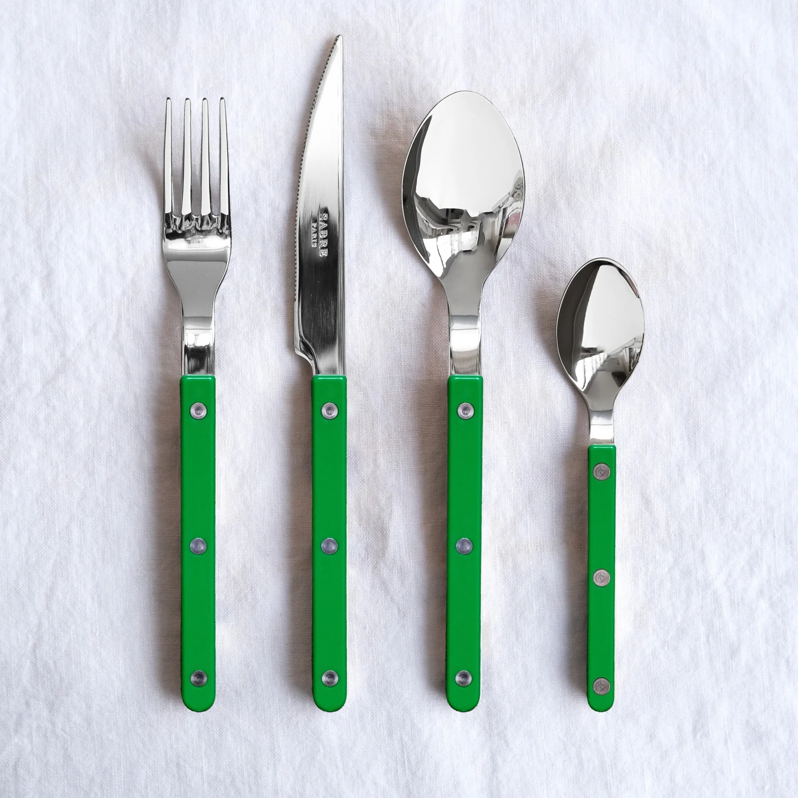 Bistrot Solid, Garden green - 5 pieces cutlery set - Image 4