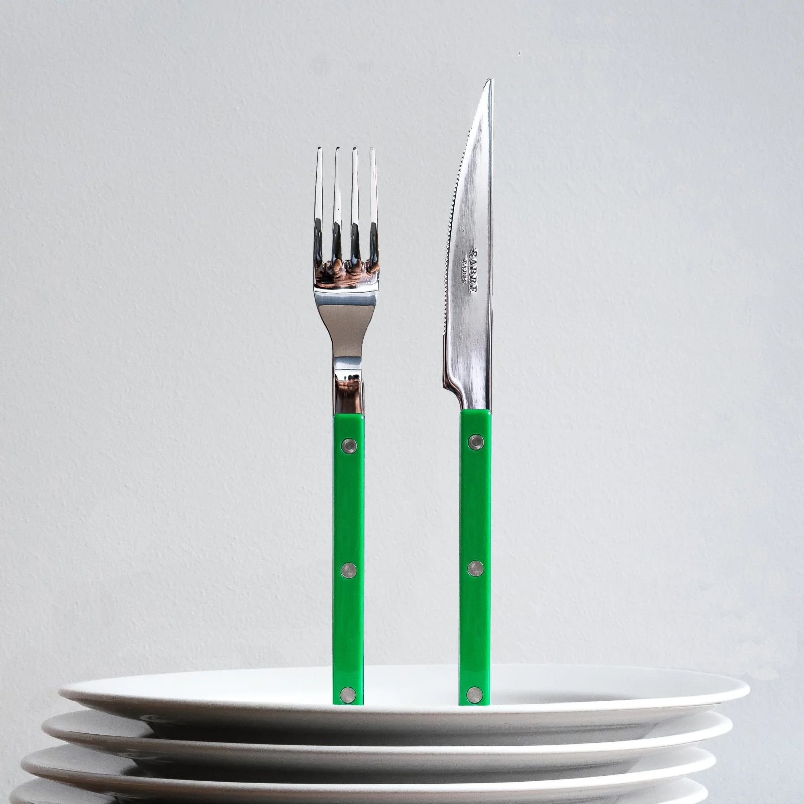 Bistrot Solid, Garden green - 5 pieces cutlery set - Image 5