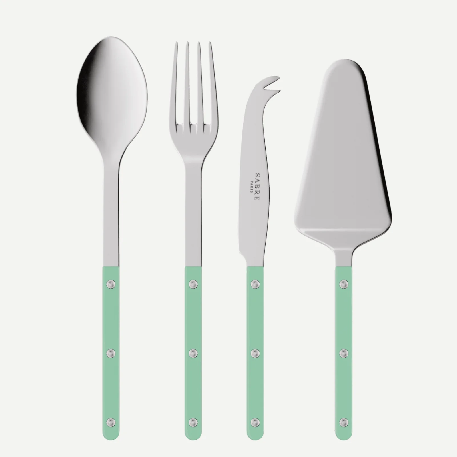 Bistrot Solid, Pastel green - Set of 4 Bistrot must-have serving pieces