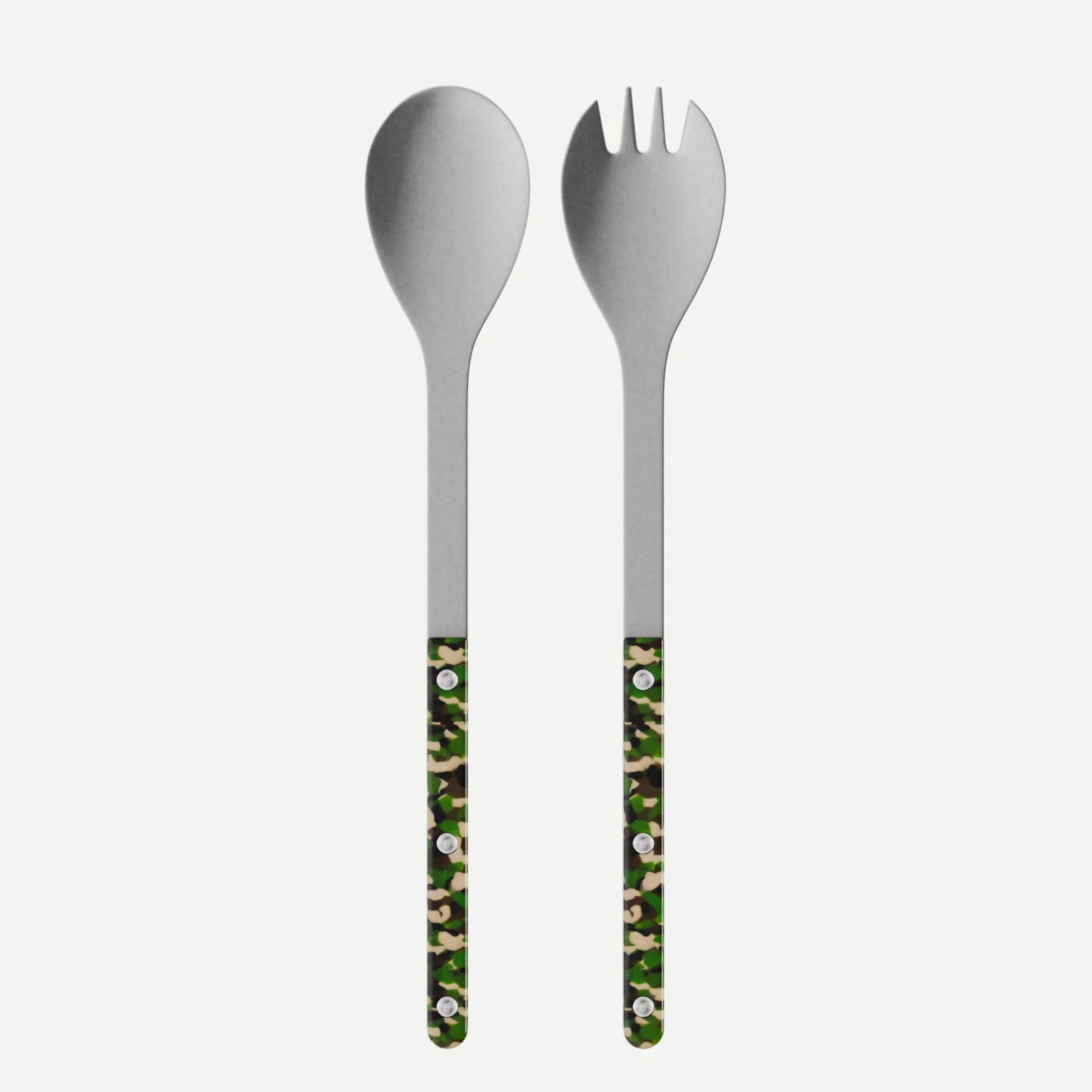 Bistrot Vintage Camouflage, Camouflage - Salad cutlery set