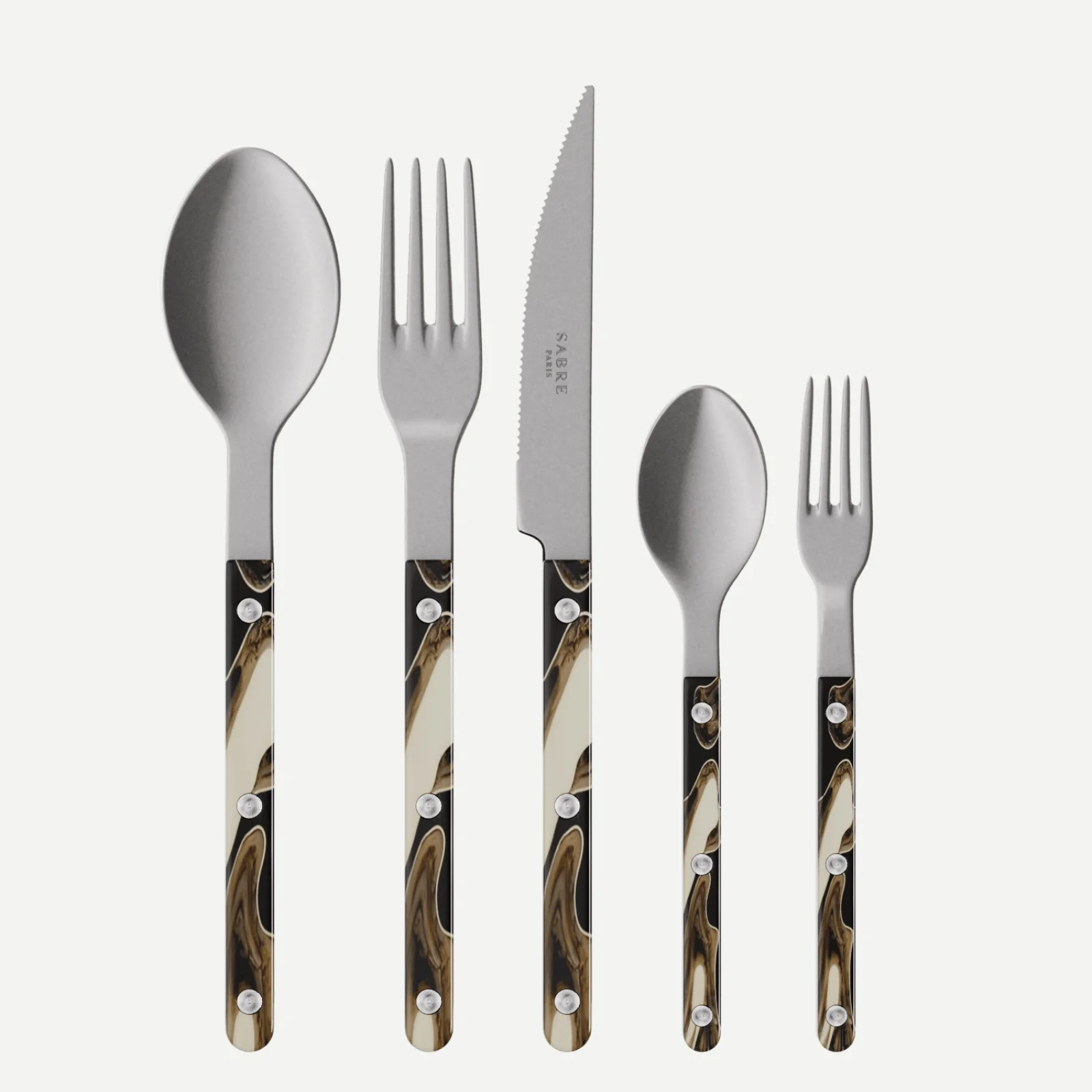 Bistrot Vintage Dune, Dune Black - 5 pieces cutlery set