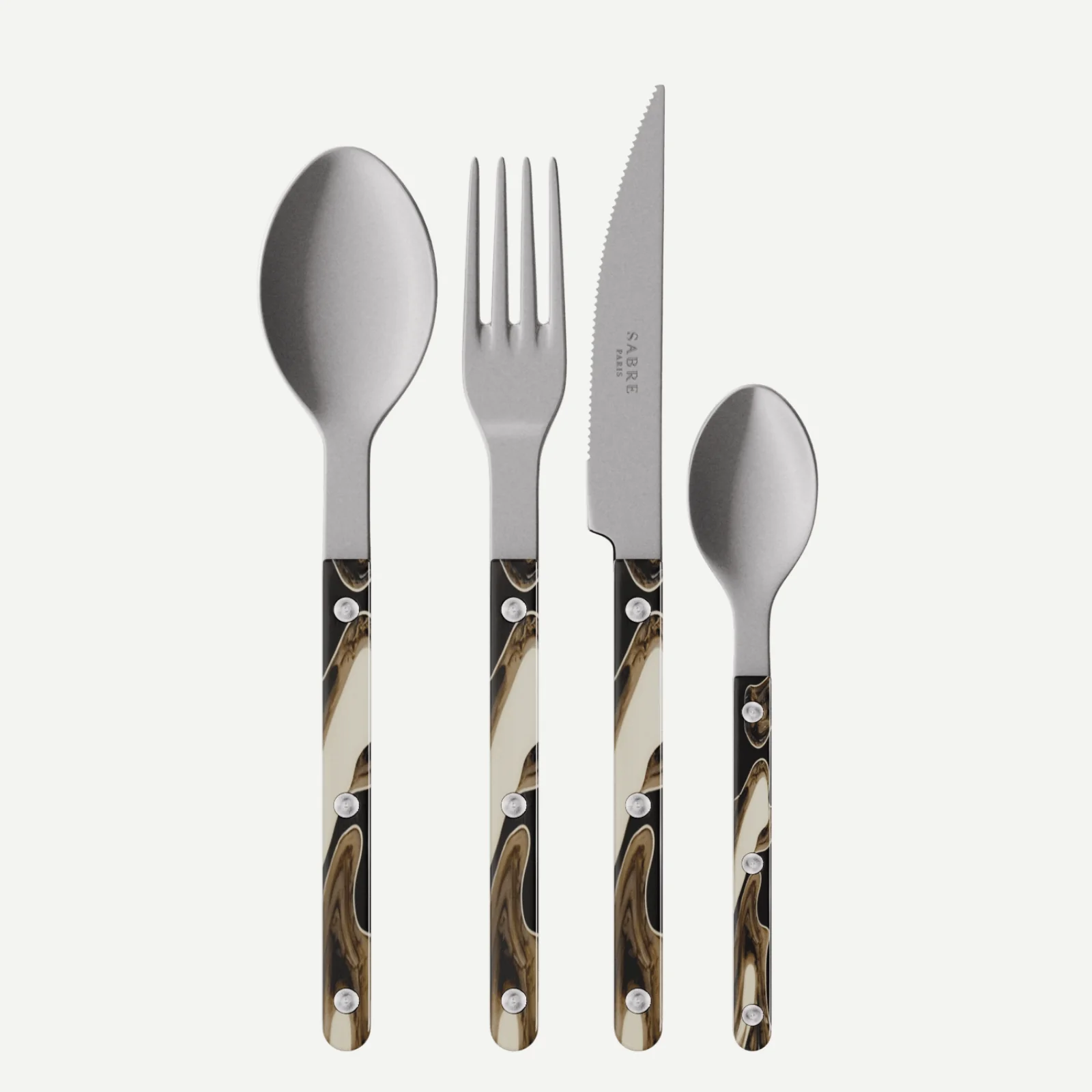 Bistrot Vintage Dune, Dune Black - 24 pieces cutlery set