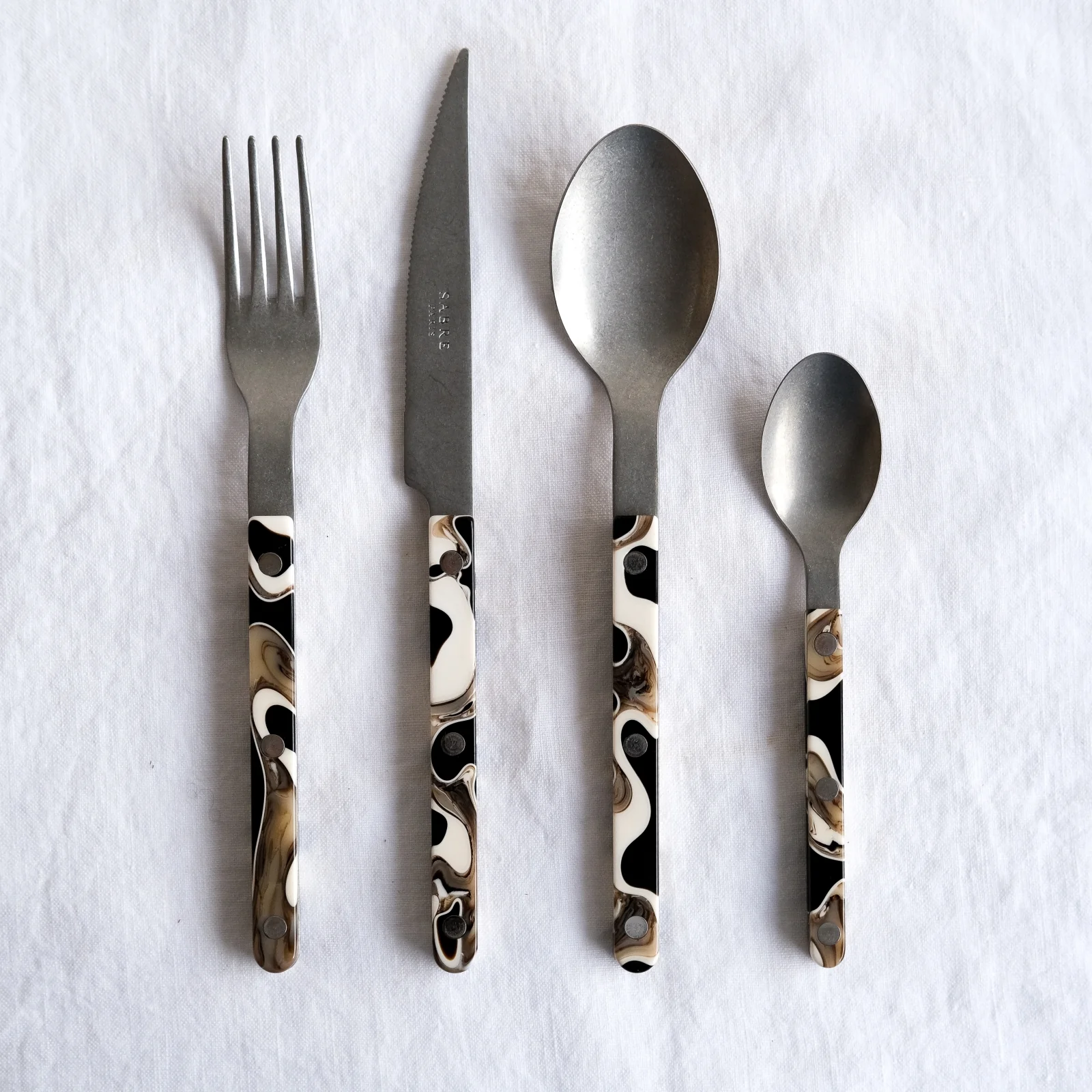 Bistrot Vintage Dune, Dune Black - 4 pieces cutlery set - Image 3