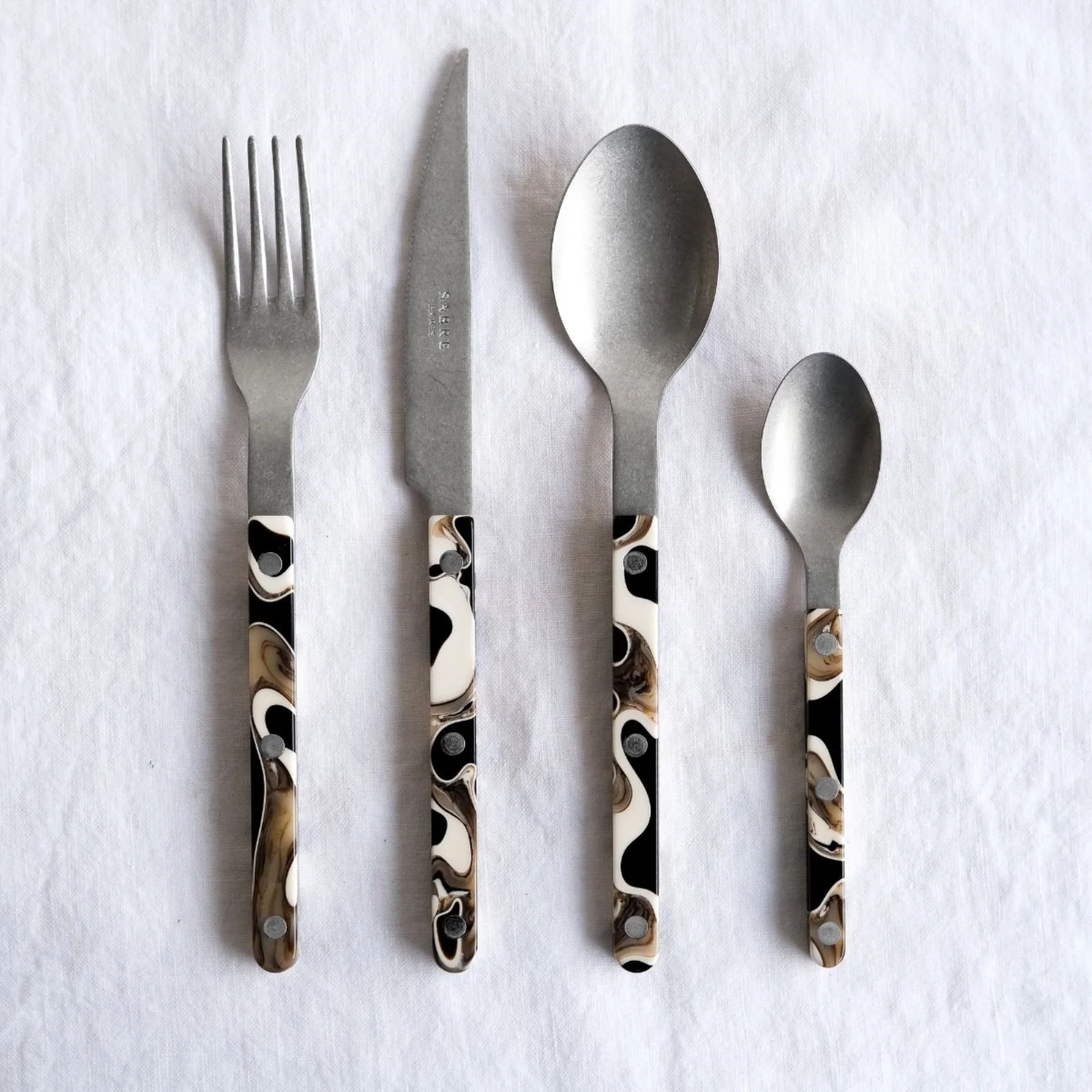 Bistrot Vintage Dune, Dune Black - 4 pieces cutlery set - Image 5