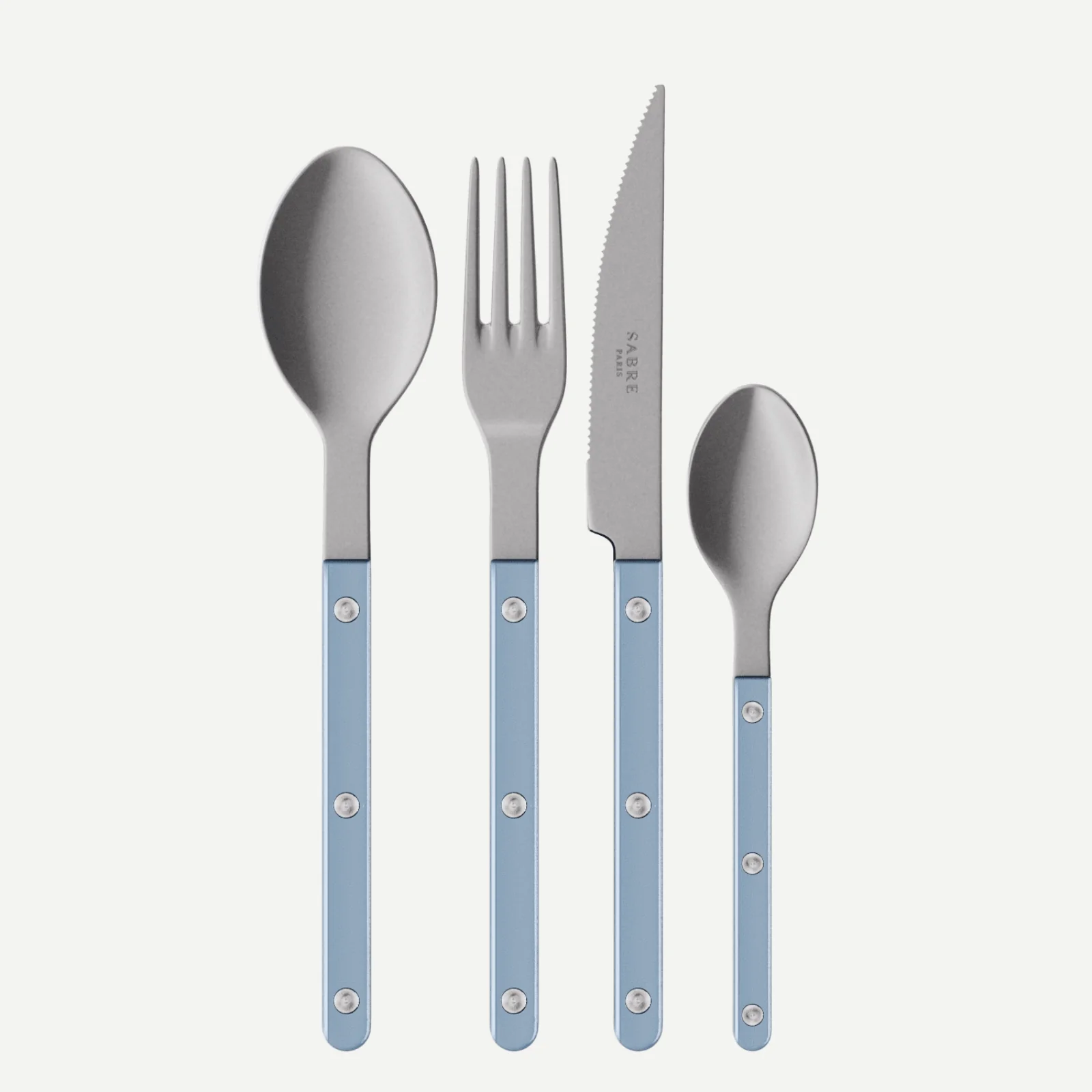 Bistrot Vintage Pearly, Light blue - 24 pieces cutlery set