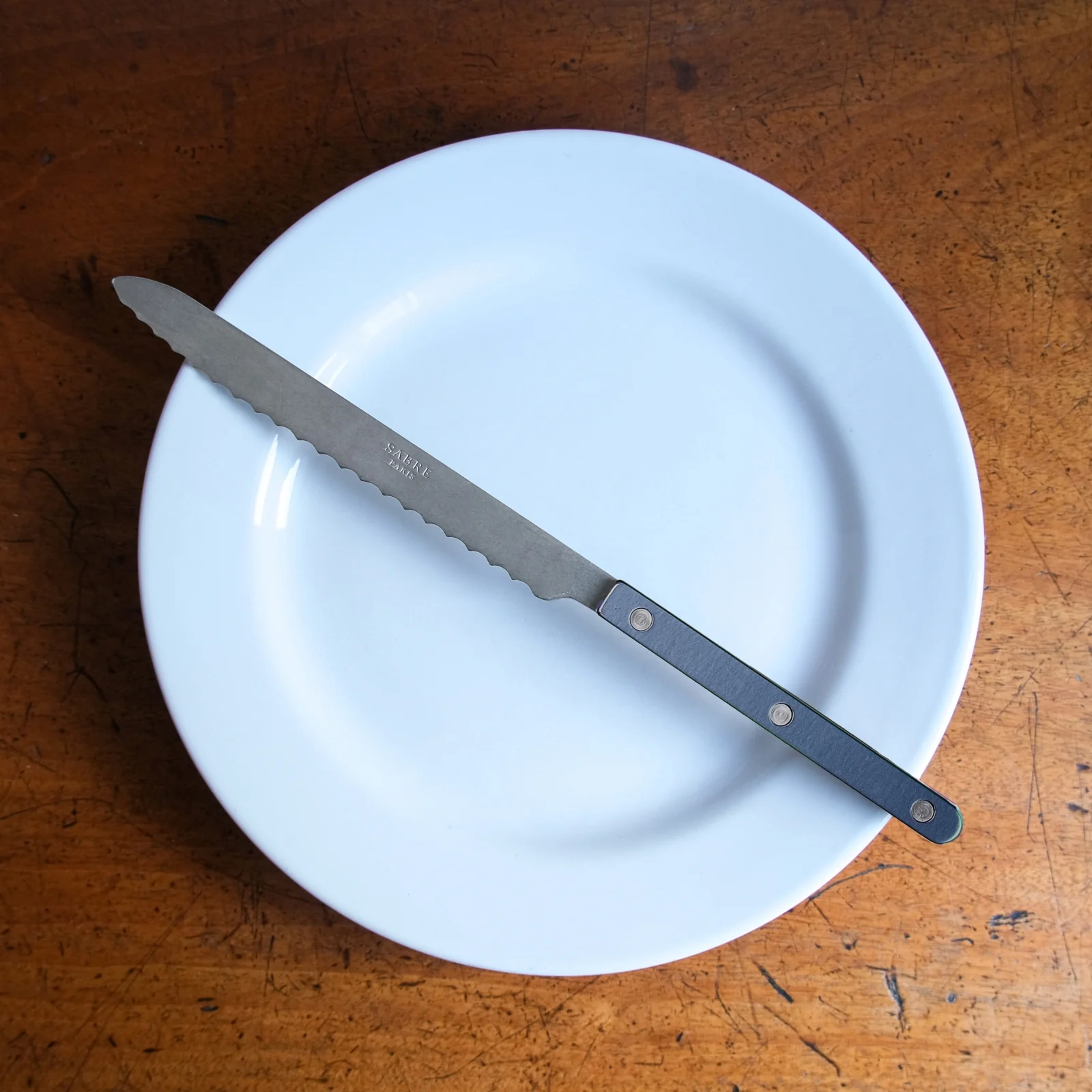 Bistrot Vintage Pearly, Steel blue - Bread knife - Image 2