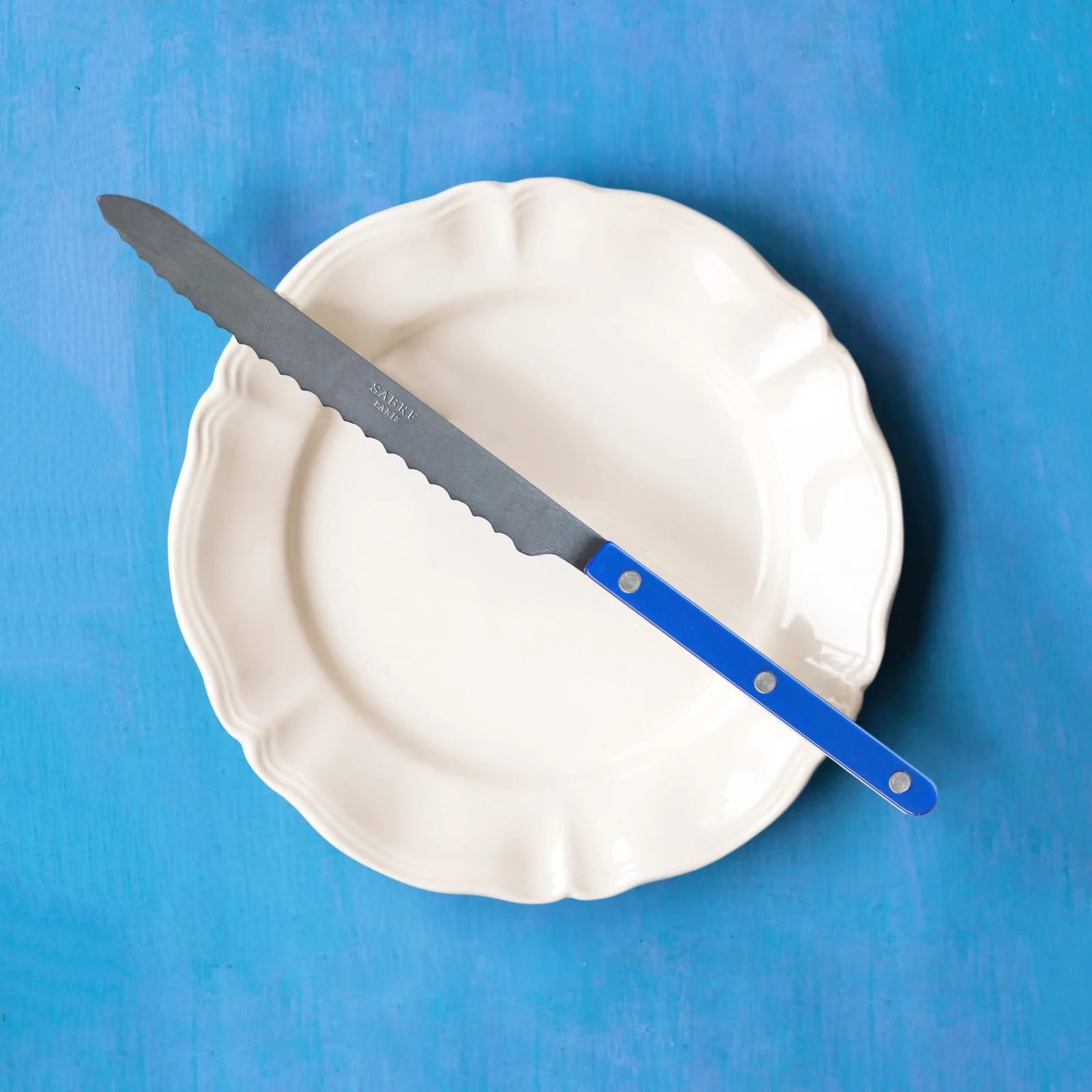 Bistrot Vintage Pearly, Lapis blue - Bread knife - Image 2