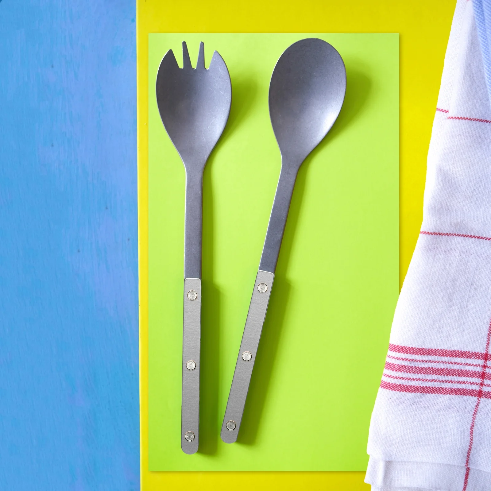 Bistrot Vintage Pearly, Grey - Salad cutlery set - Image 2