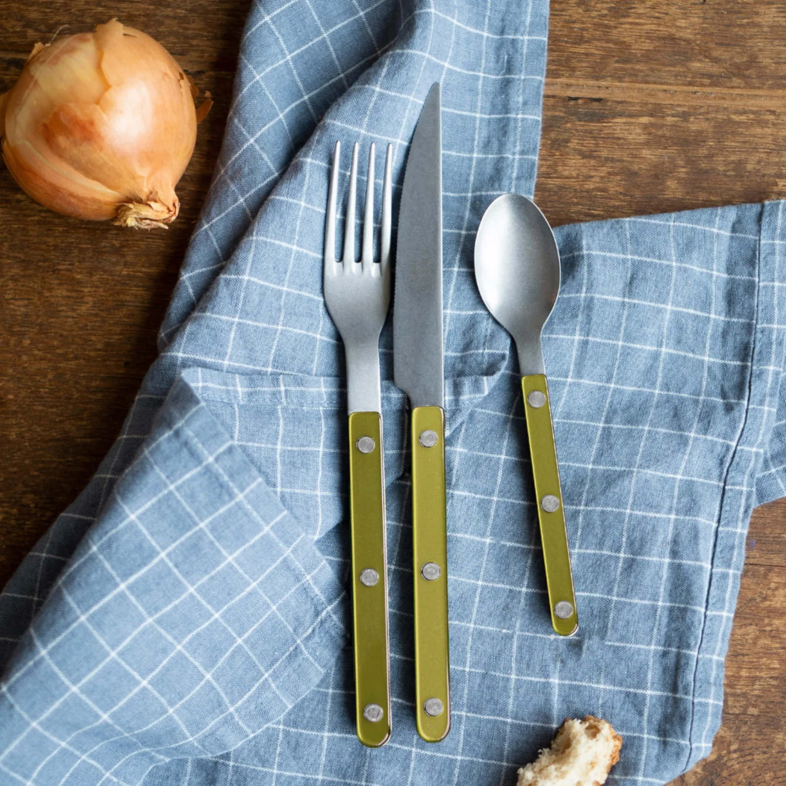 Bistrot Vintage Pearly, Moss - 48 pieces cutlery set - Image 2