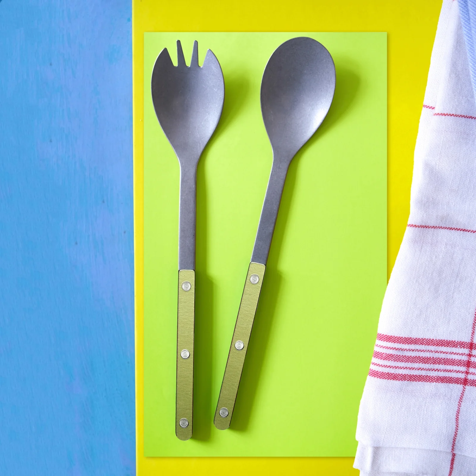 Bistrot Vintage Pearly, Moss - Salad cutlery set - Image 2