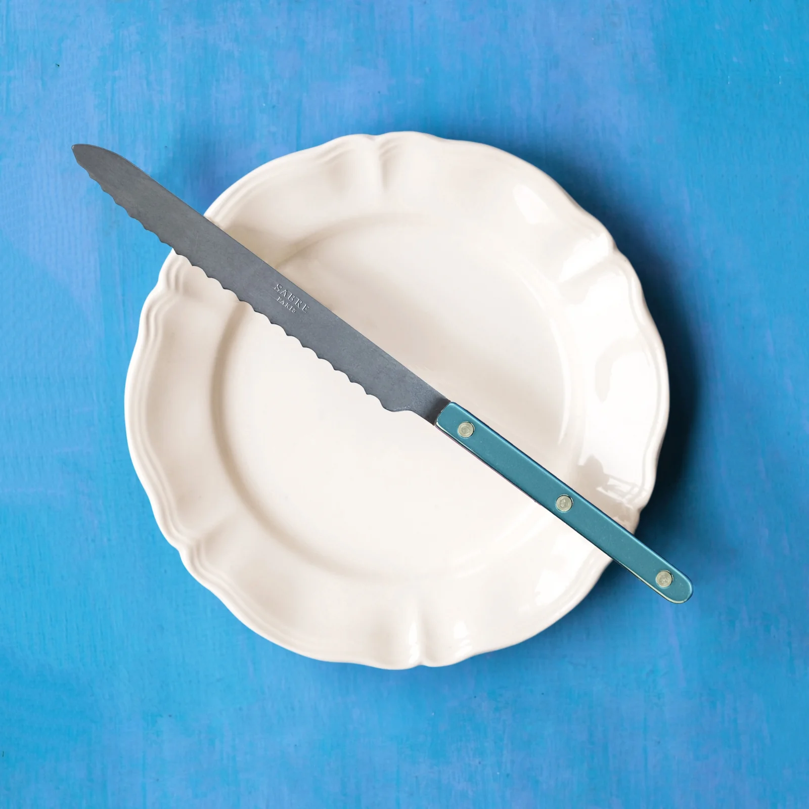 Bistrot Vintage Pearly, Turquoise - Bread knife - Image 2
