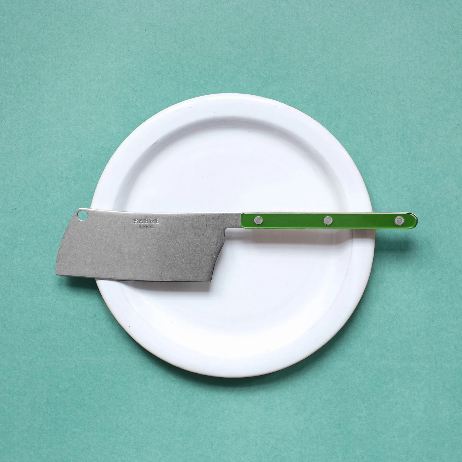 Bistrot Vintage Pearly, Garden green - Cheese cleaver - Image 2