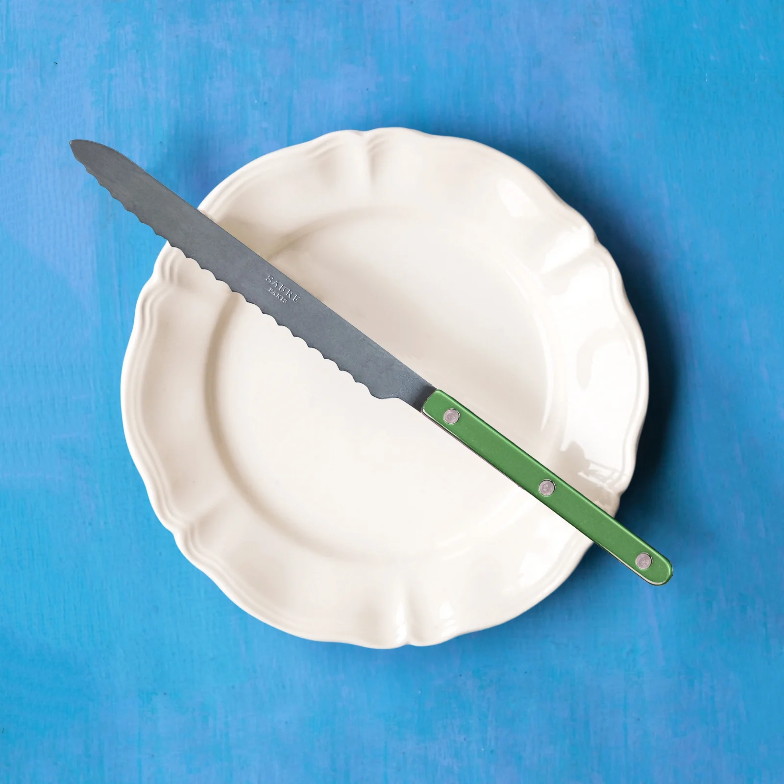 Bistrot Vintage Pearly, Garden green - Bread knife - Image 2