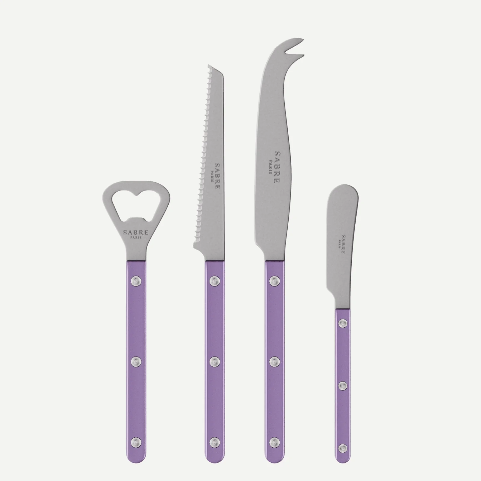 Bistrot Vintage Pearly, Purple - Bistrot aperitif set