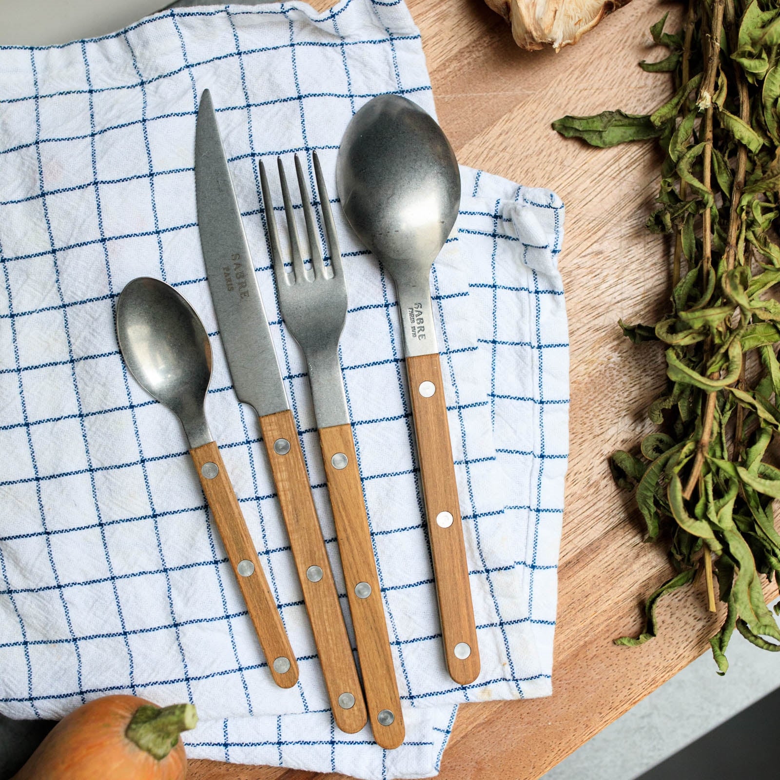 Bistrot Vintage Teak, Teak - 5 pieces cutlery set - Image 2