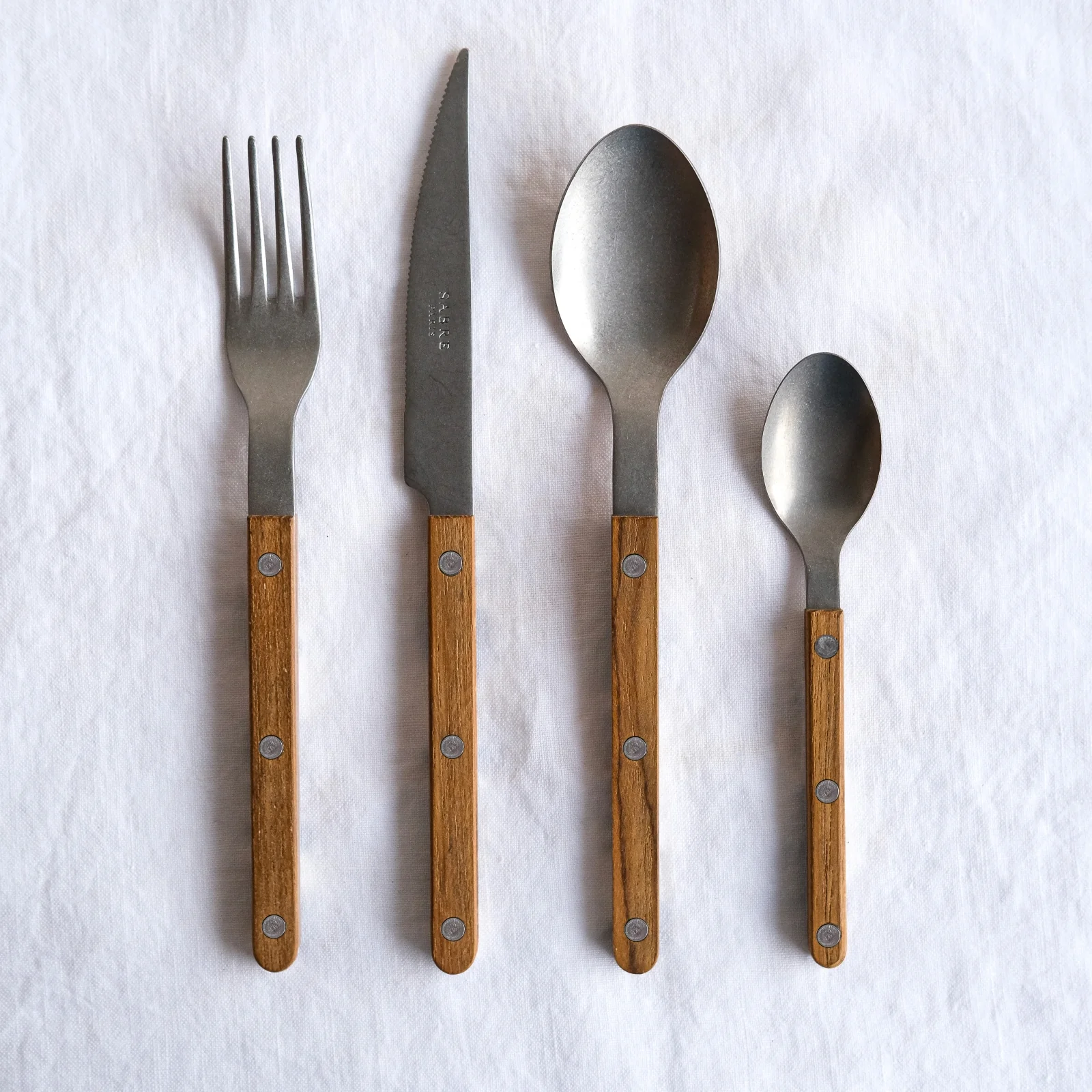 Bistrot Vintage Teak, Teak - 5 pieces cutlery set - Image 3