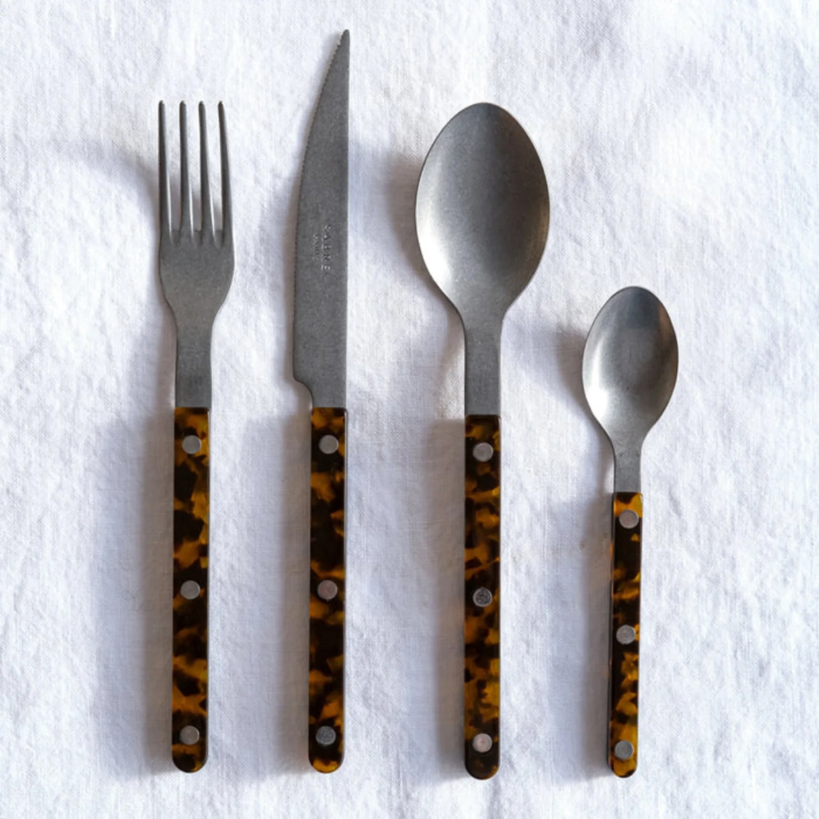 Bistrot Vintage Tortoise, Faux Tortoise - 24 pieces cutlery set - Image 2