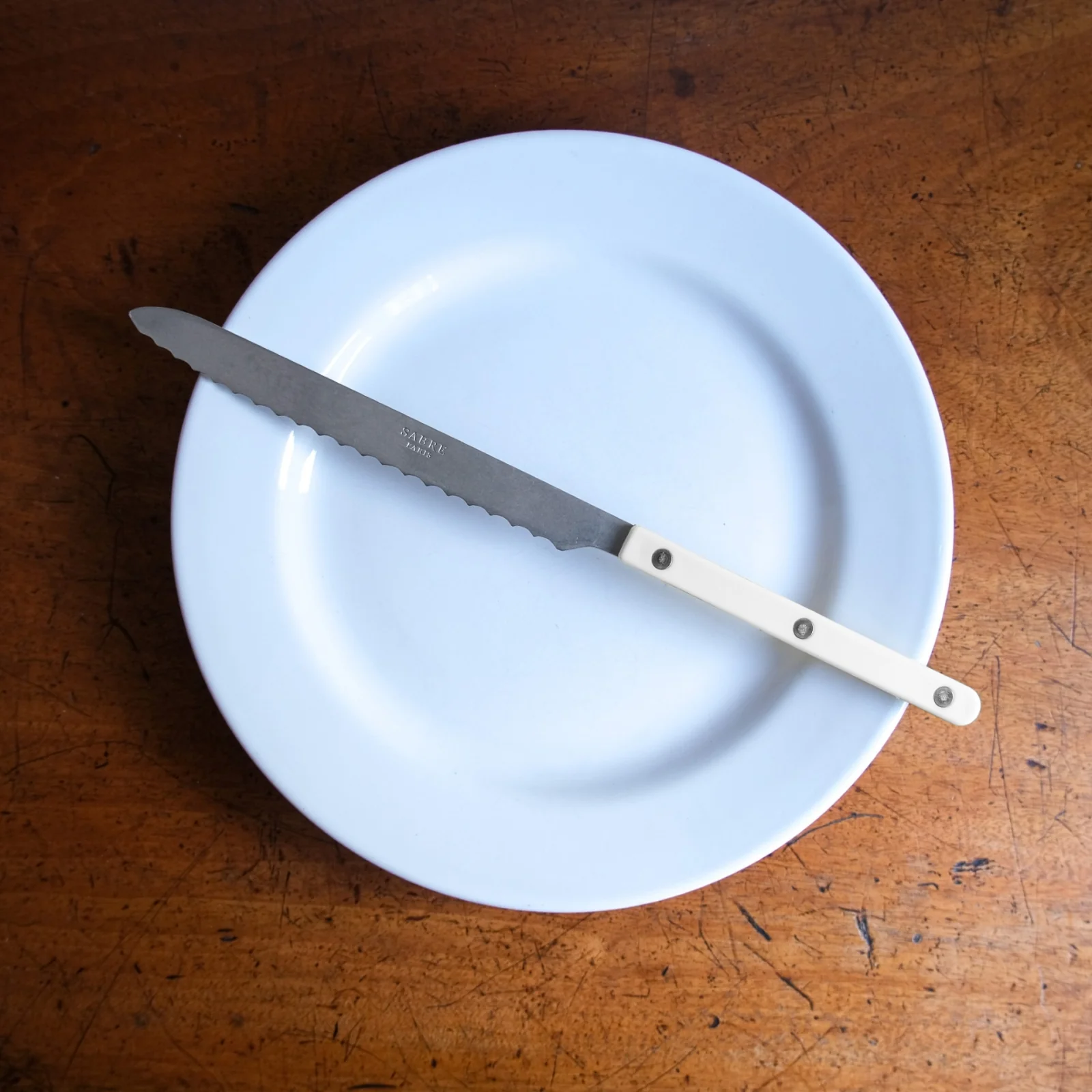 Bistrot Vintage Solid, White - Bread knife - Image 2