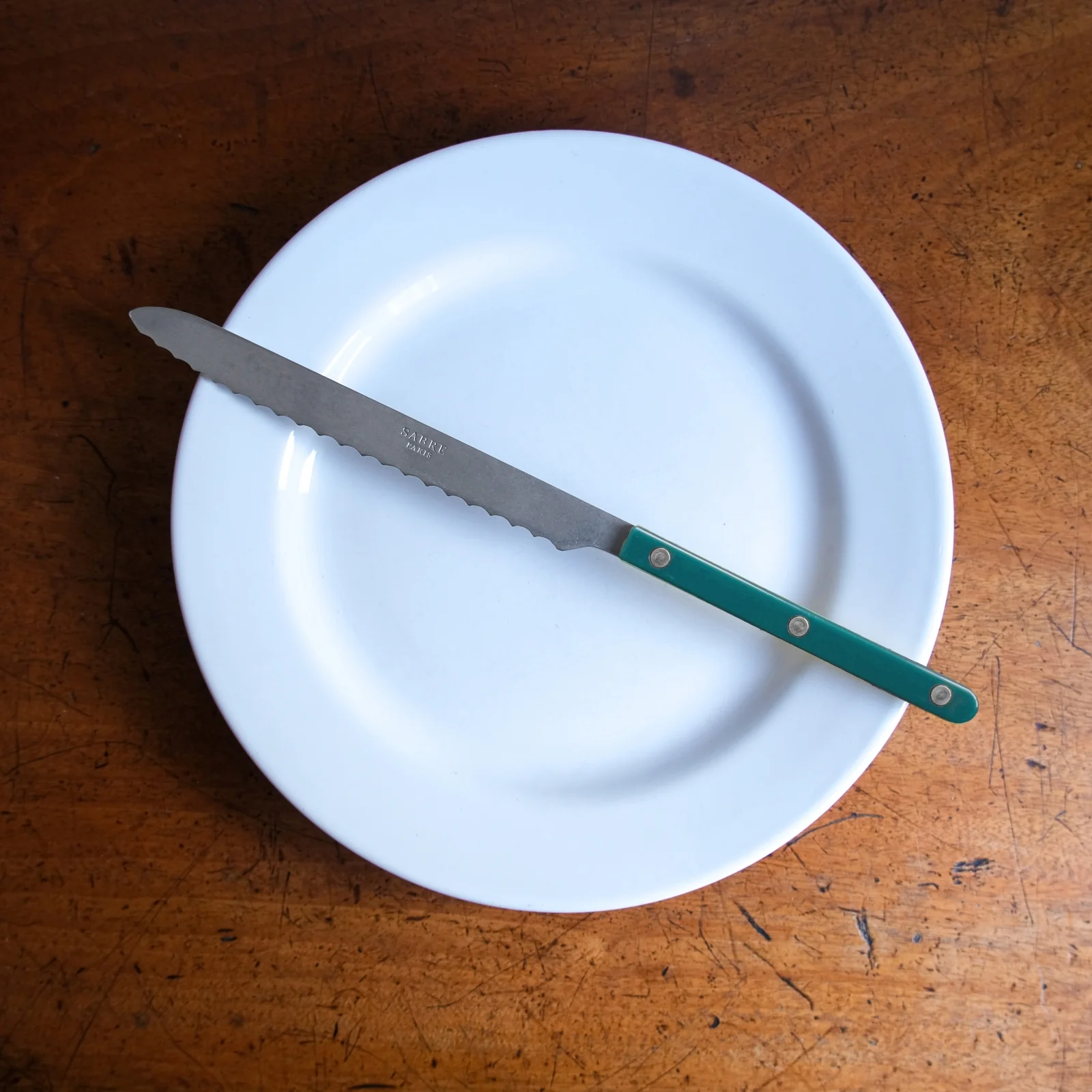 Bistrot Vintage Solid, Aquamarine - Bread knife - Image 2