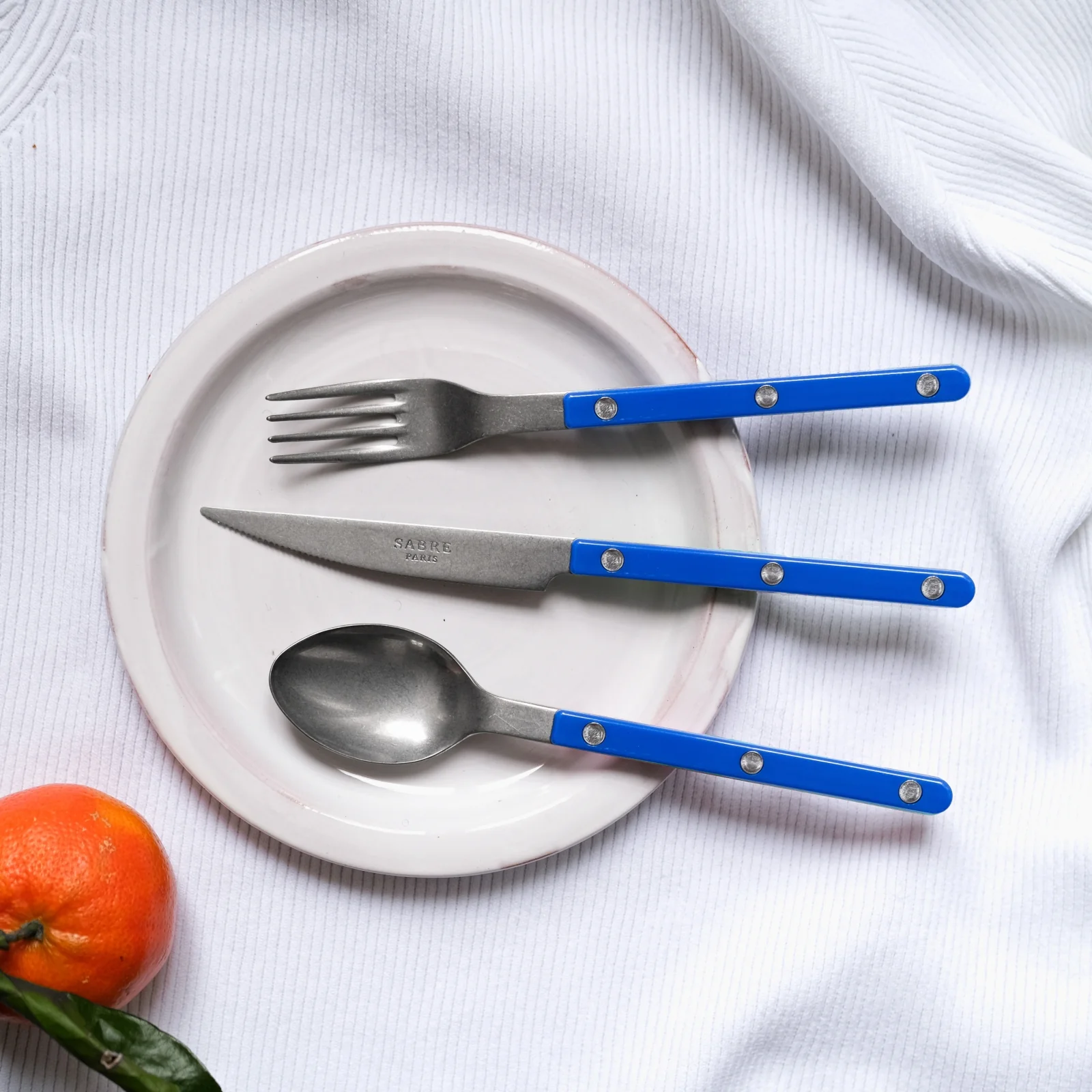 Bistrot Vintage Solid, Lapis blue - Dessert knife - Image 2