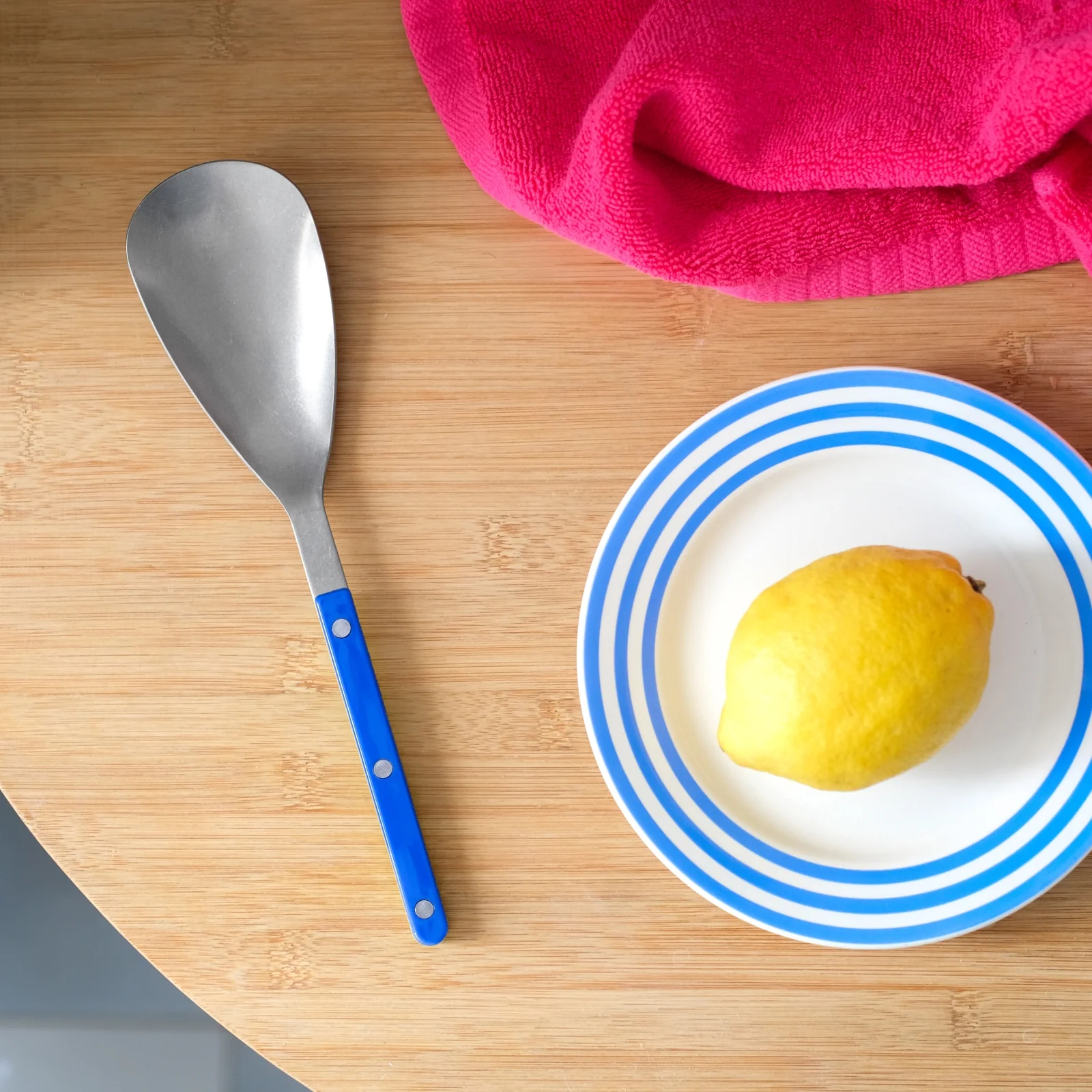 Bistrot Vintage Solid, Lapis blue - Rice spoon - Image 2